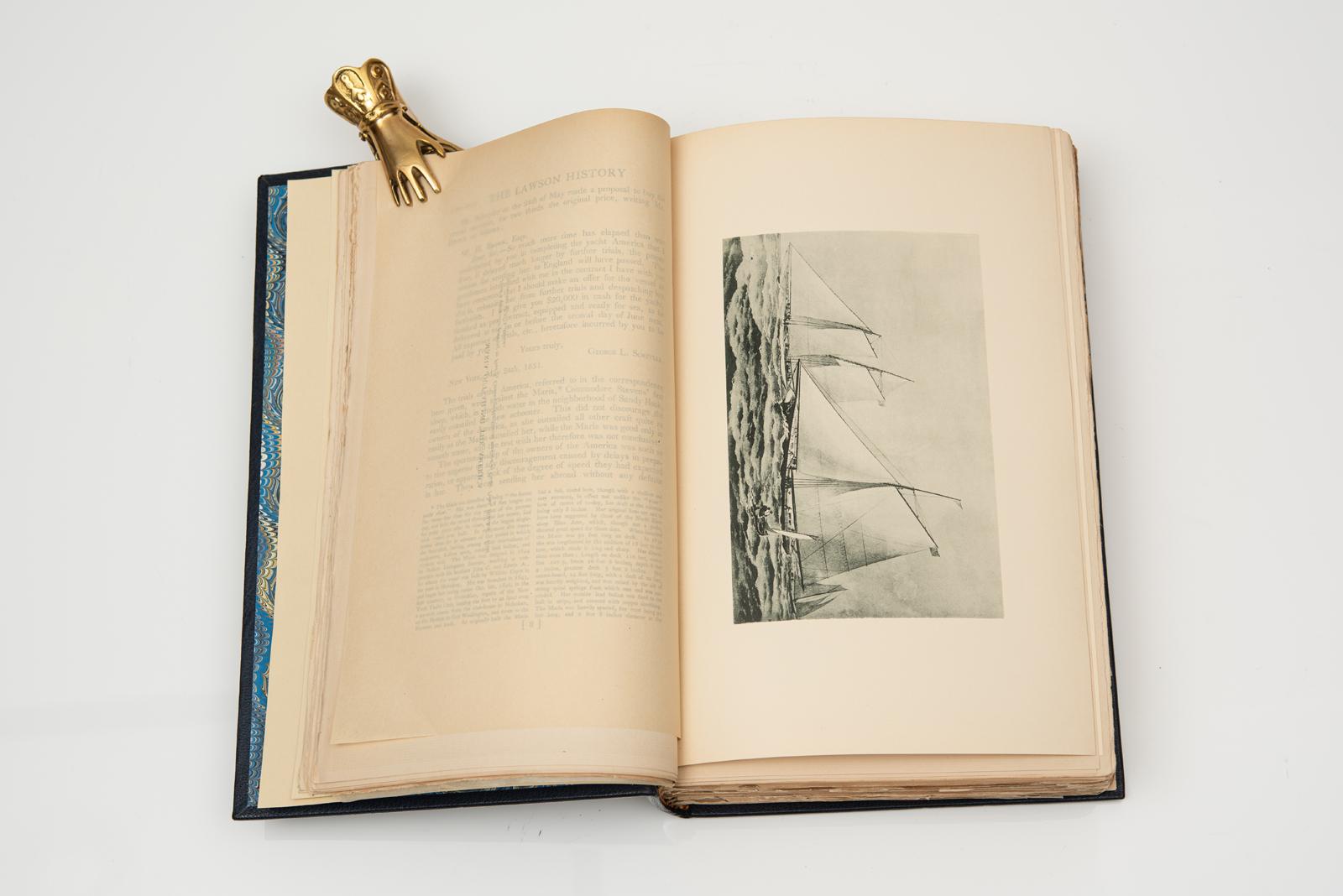 1 Vol. Winfield M. Thompson & Thomas W. Lawson, History of The America's Cup In Good Condition For Sale In New York, NY