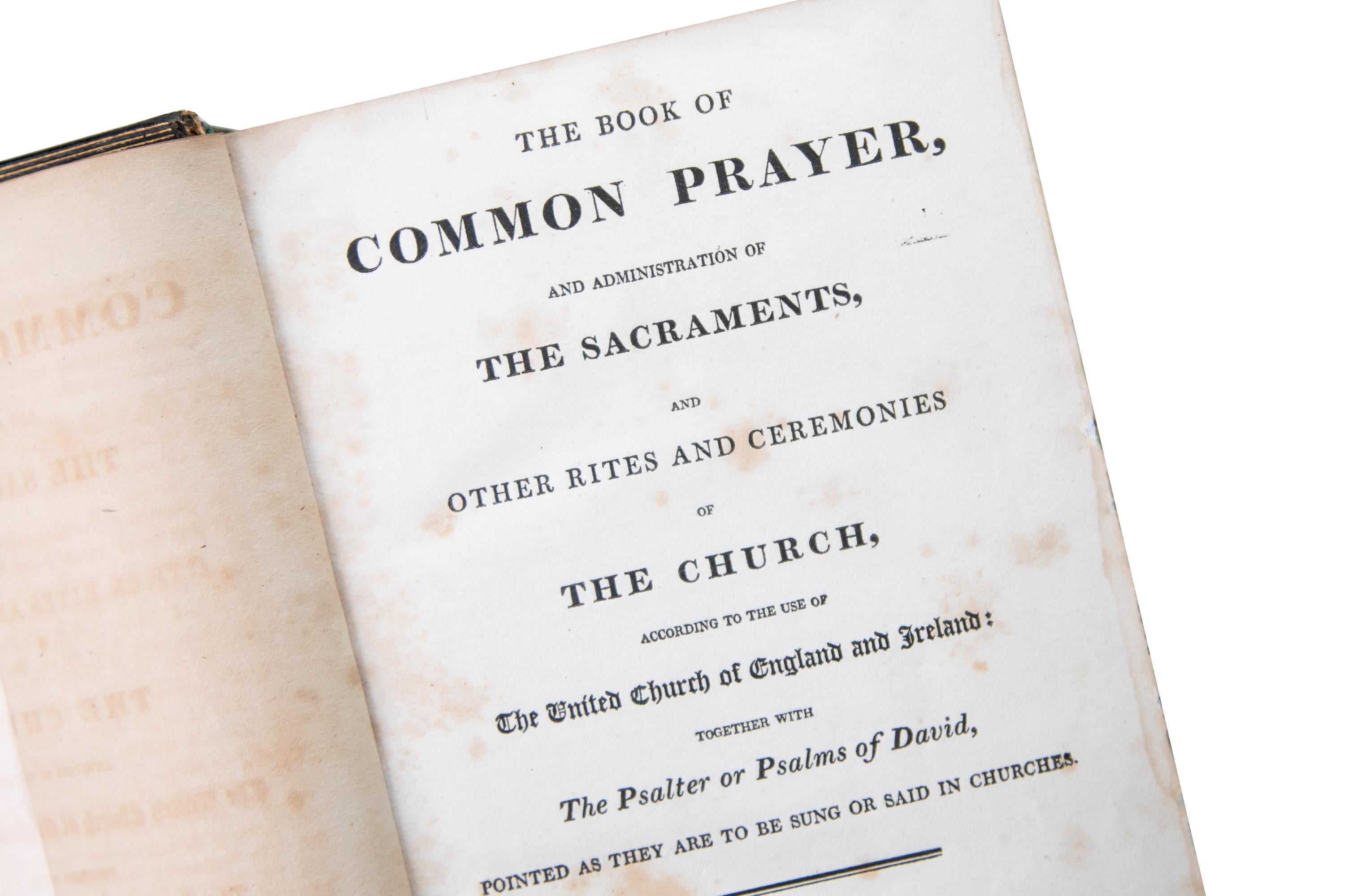English 1 Volume. (Anon) The Book of Common Prayer.
