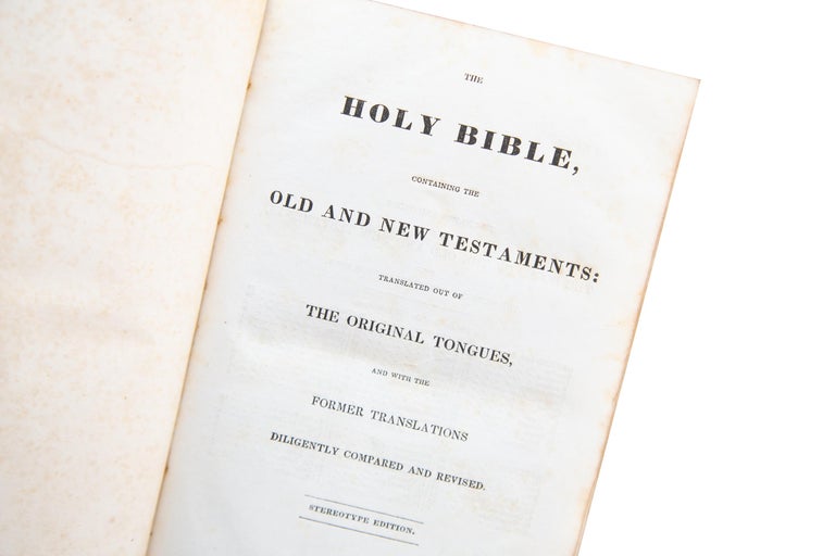 American 1 Volume, 'Anon' Holy Bible
