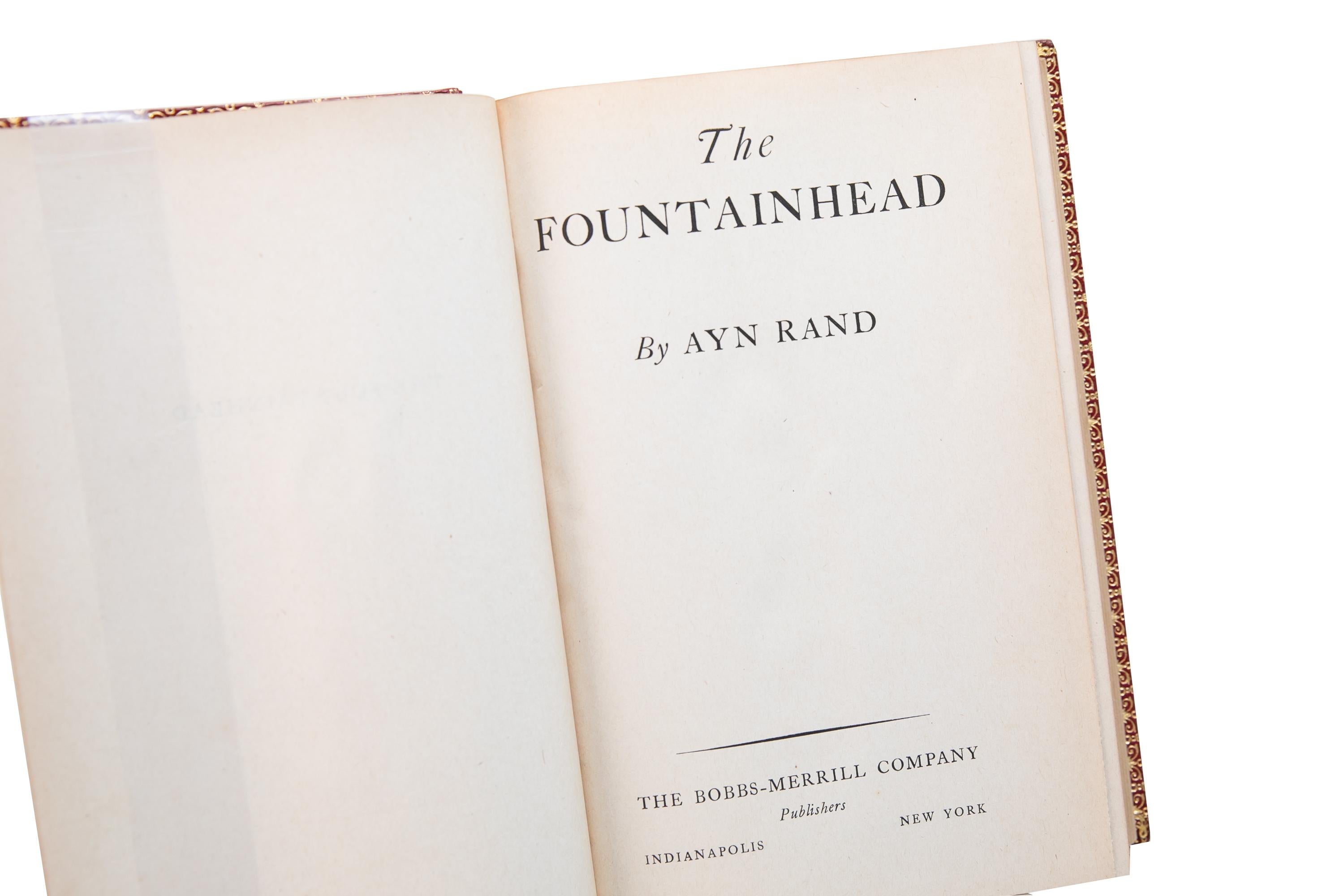 American 1 Volume. Ayn Rand, The Fountainhead.