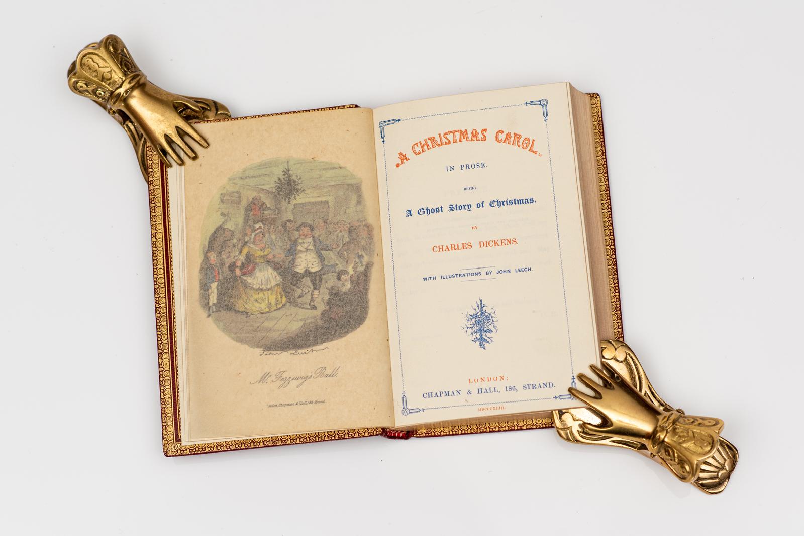 Cuir 1 Volume. Charles Dickens. Un chant de Noël, édition fac-similé en vente