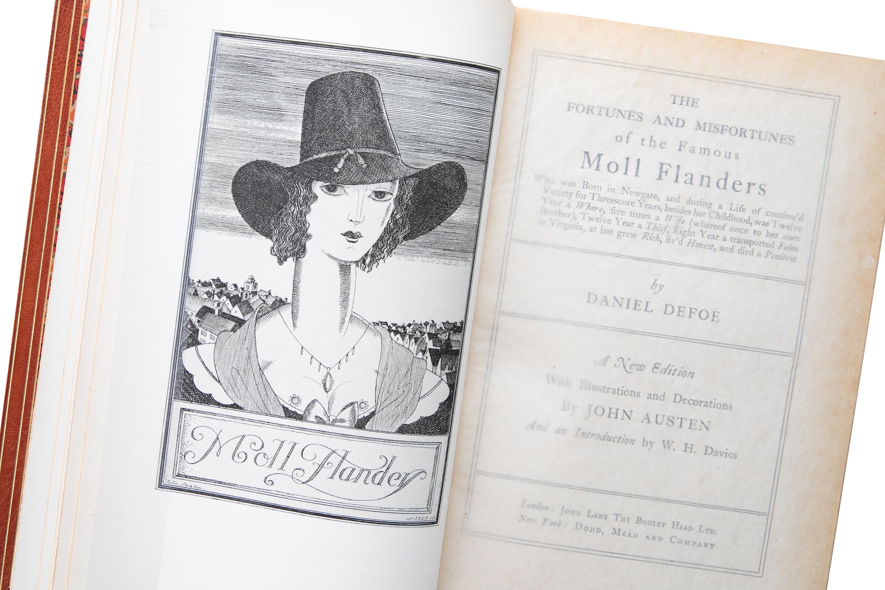 20th Century 1 Volume. Daniel Defoe, Moll Flanders. For Sale