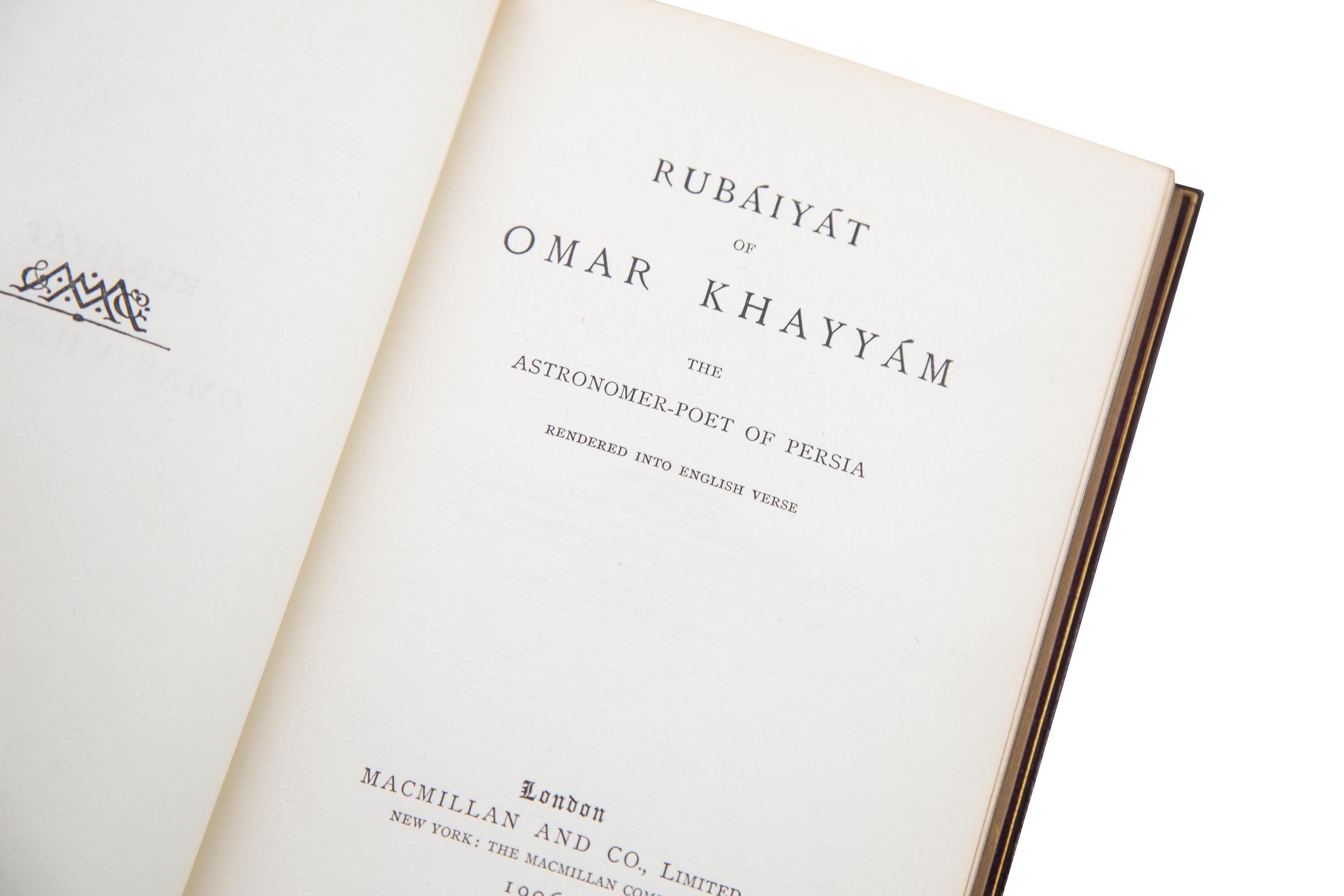 1 Volume, Edward Fitzgerald, Rubáiyát of Omar Khayyám In Good Condition In New York, NY
