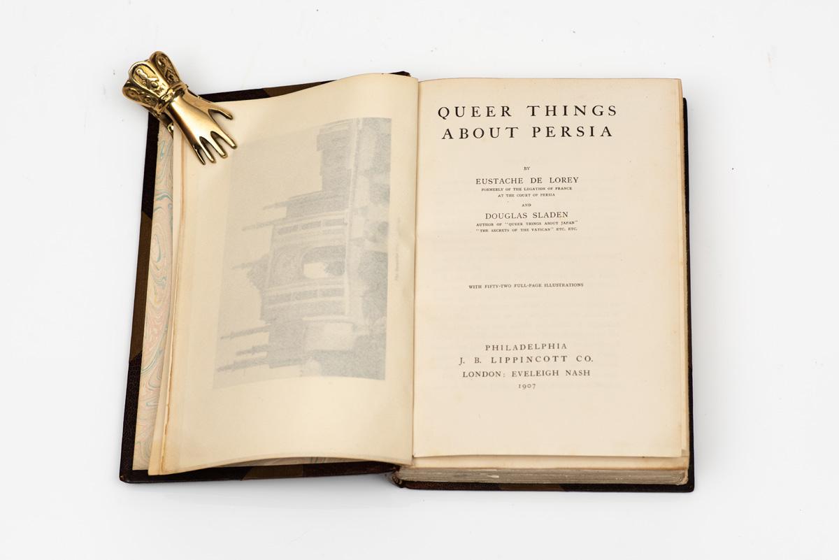 Cuir 1 Volume. Eustache de Lorey & Douglas Sladen, Queer Things About Persia. en vente