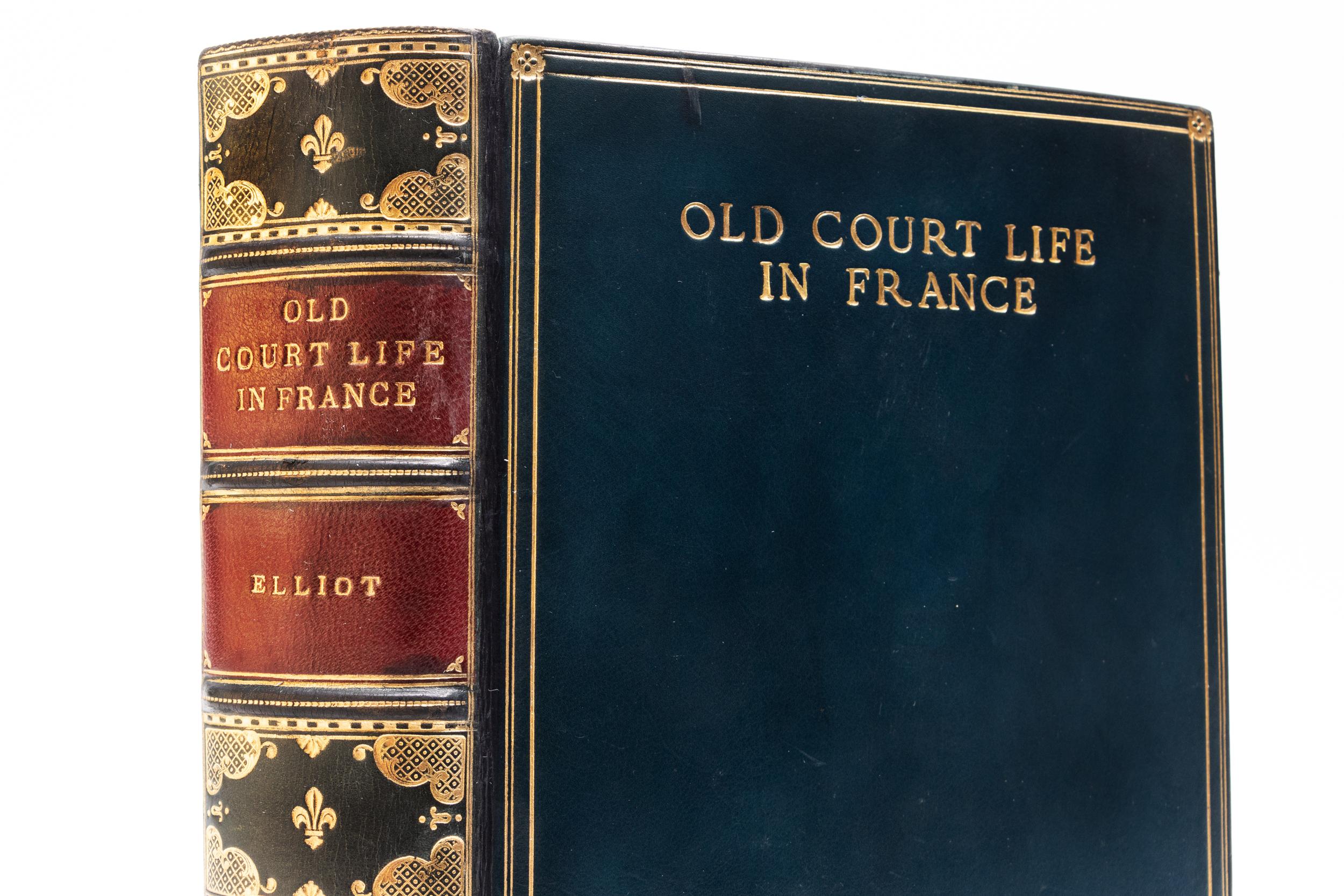 1 Volume. Frances Elliot, Old Court Life in France In Good Condition For Sale In New York, NY