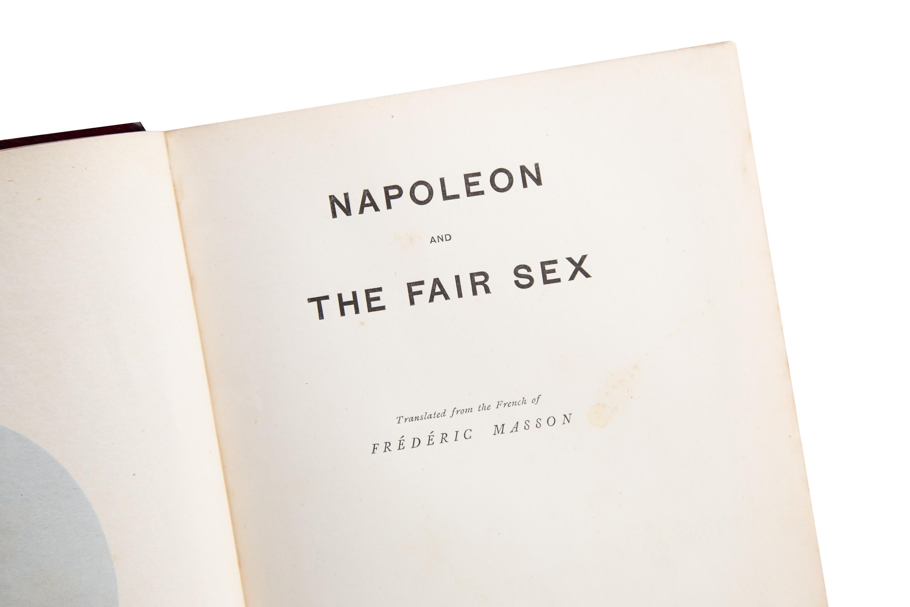 English 1 Volume, Frederic Masson, Napoleon and the Fair Sex For Sale