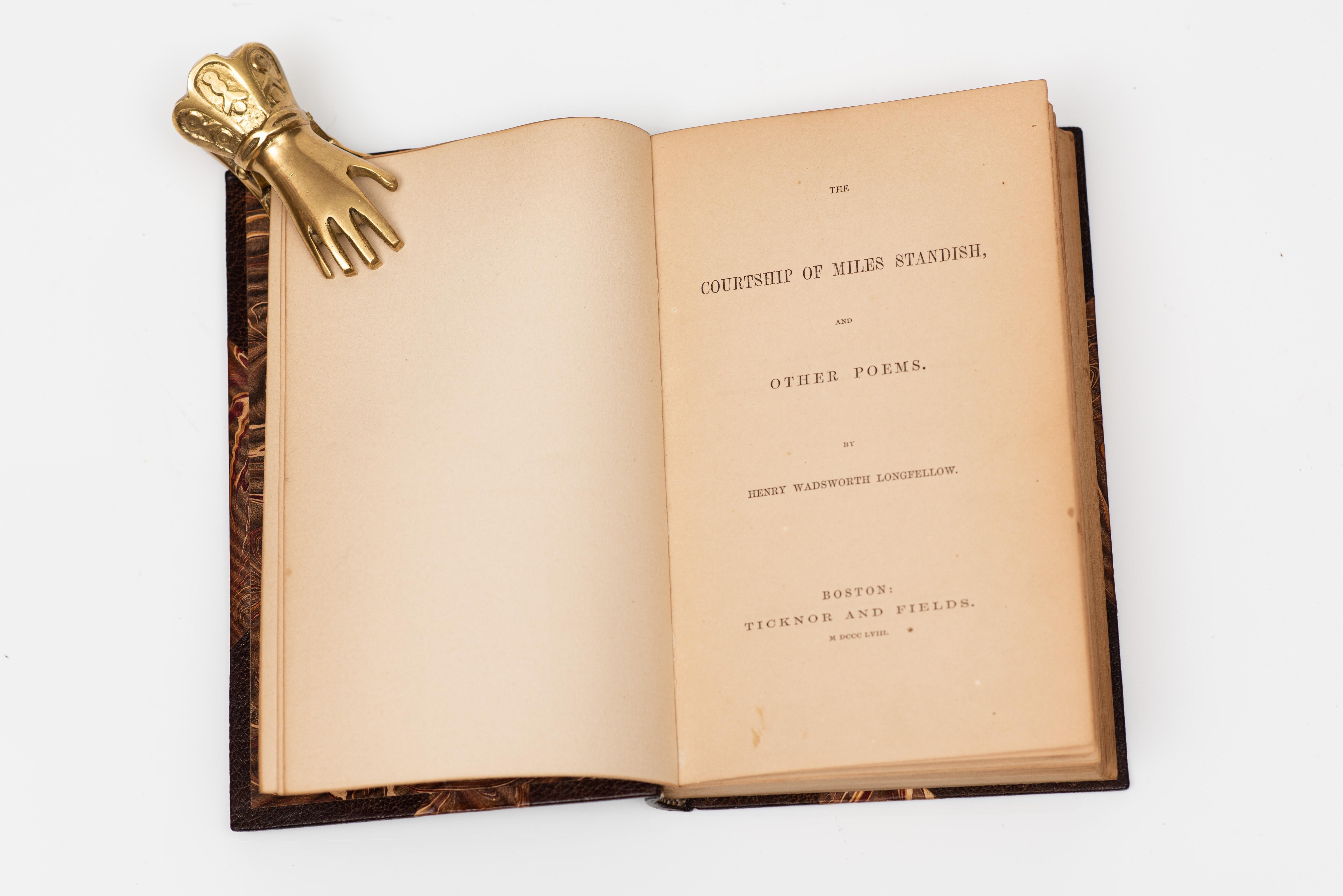 Américain 1 Volume. Henry Wordsworth Longfellow, Courtship of Miles Standish. en vente