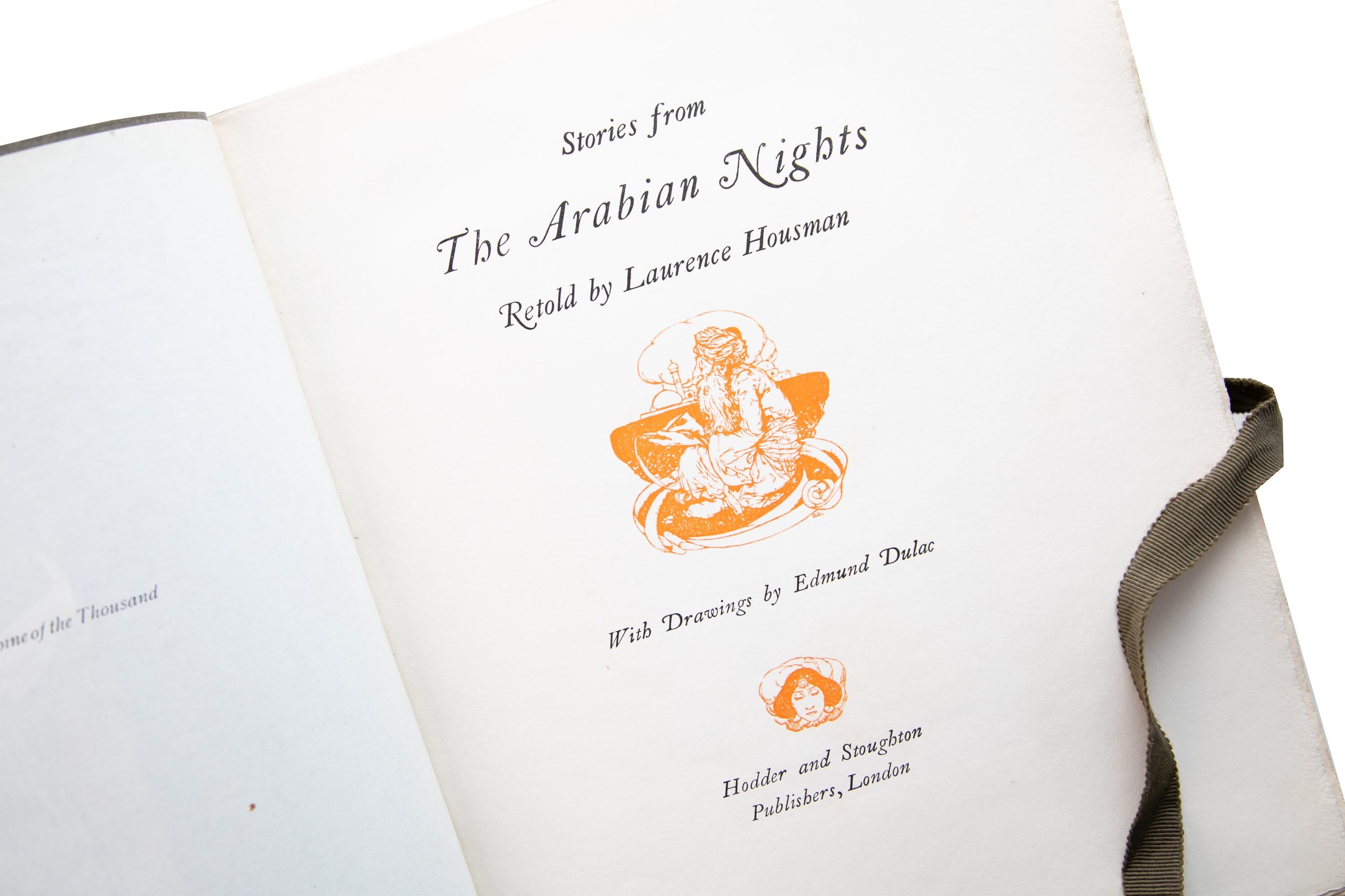 English 1 Volume. Laurence Housman, Arabian Nights. For Sale