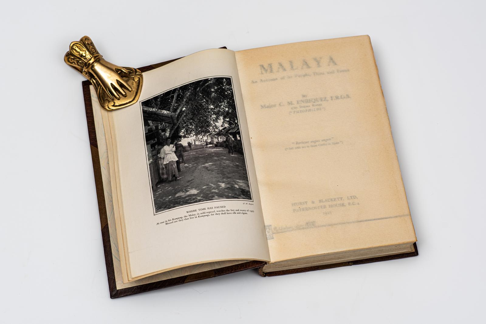 English 1 Volume. Major C.M. Enriquez, Malaya.