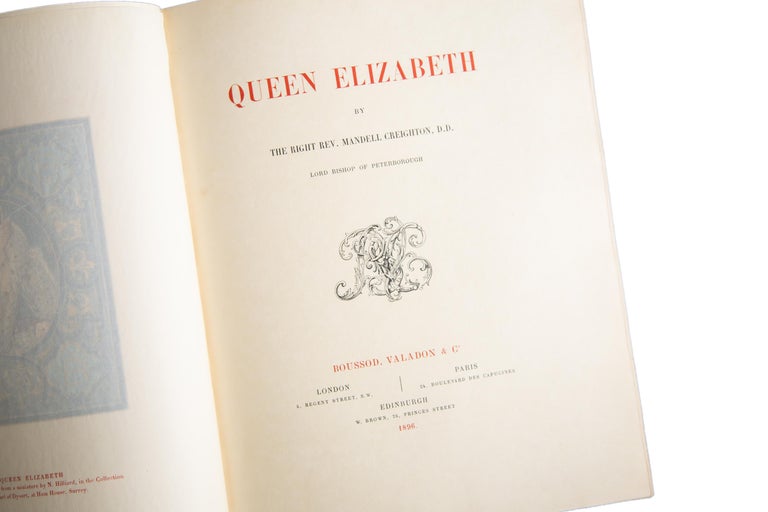 English 1 Volume, Mandell Creighton, Queen Elizabeth For Sale