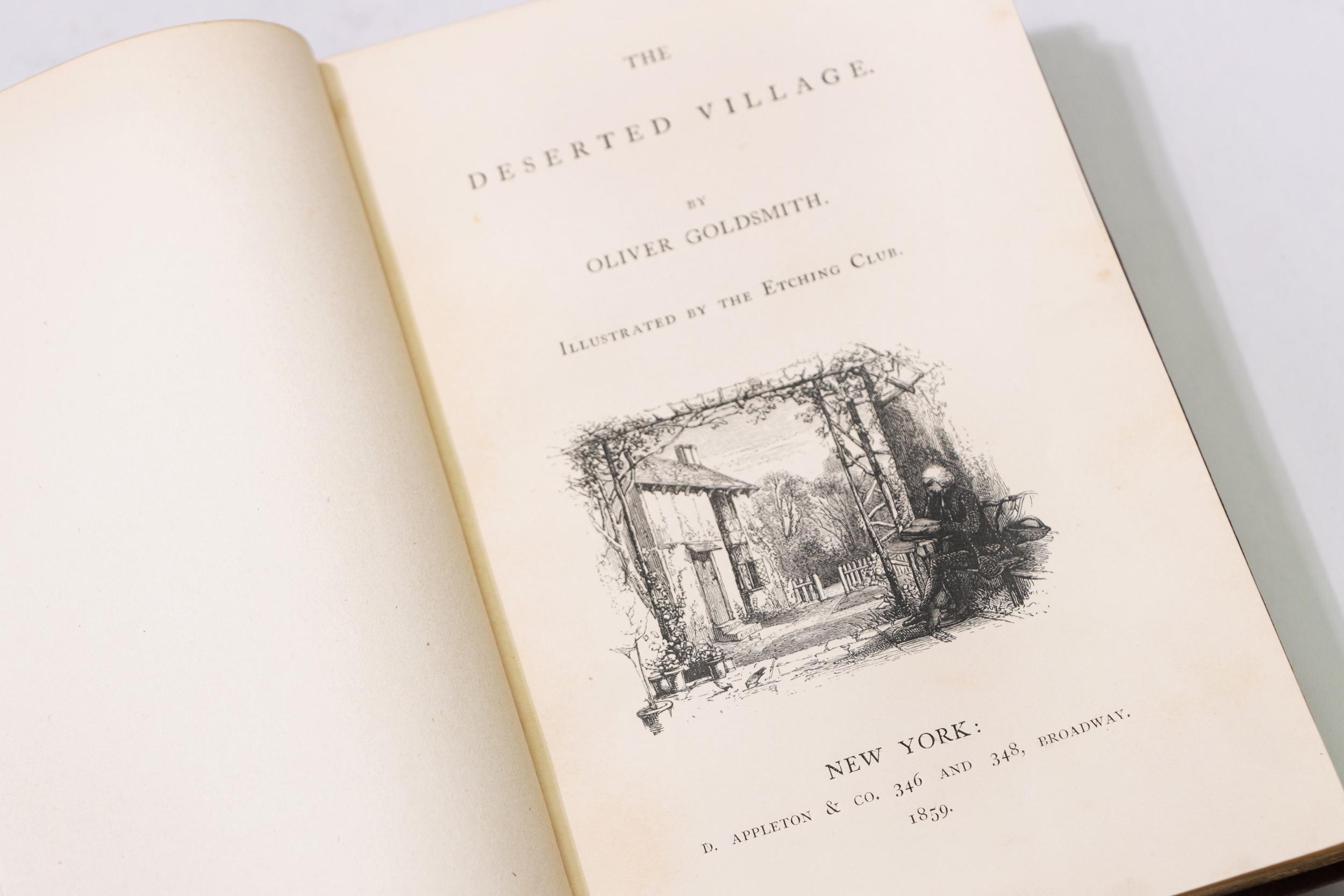 19th Century 1 Volume, Oliver Goldsmith, the Deserted Village