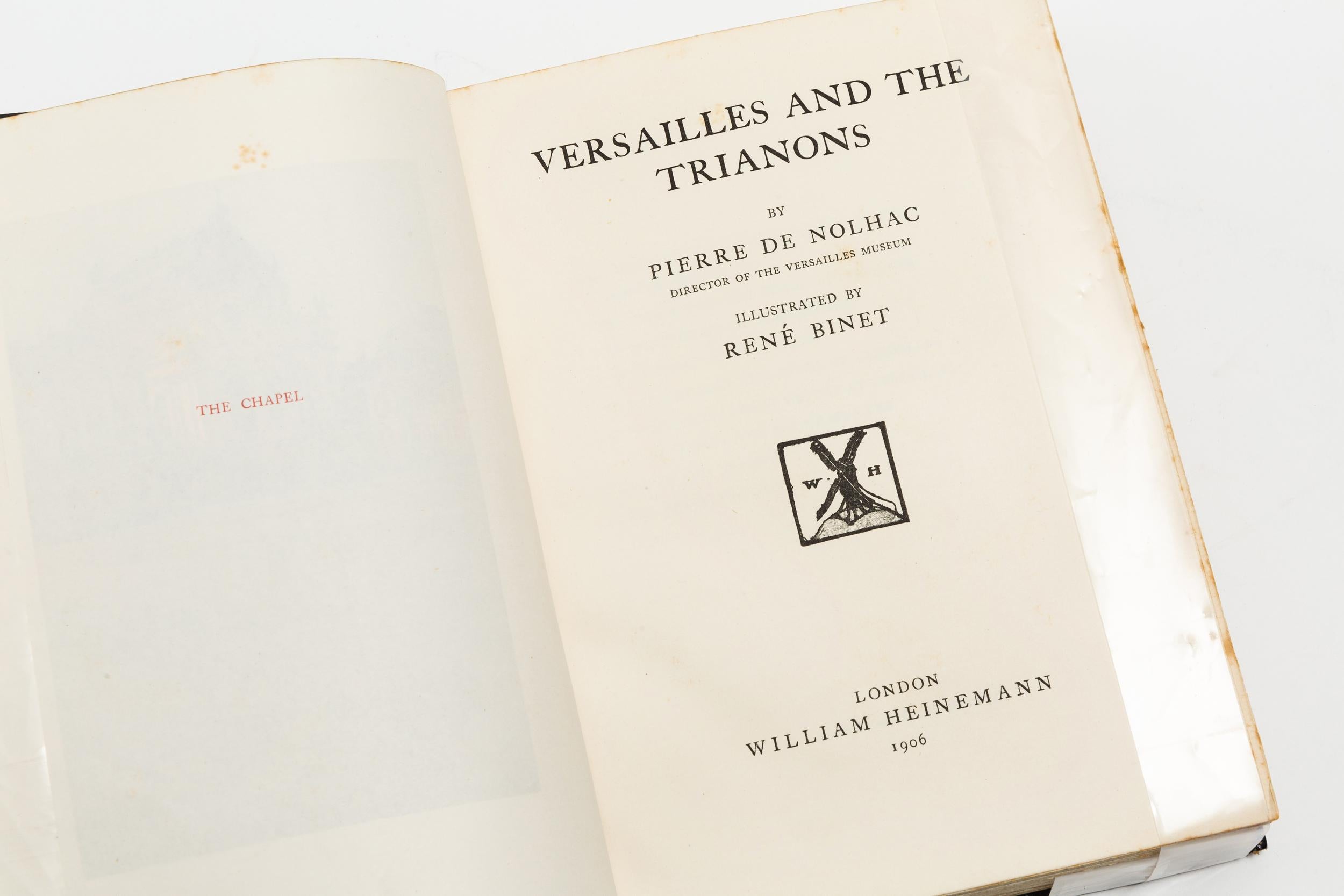English 1 Volume, Pierre DeNolhac, Versailles and The Trianons