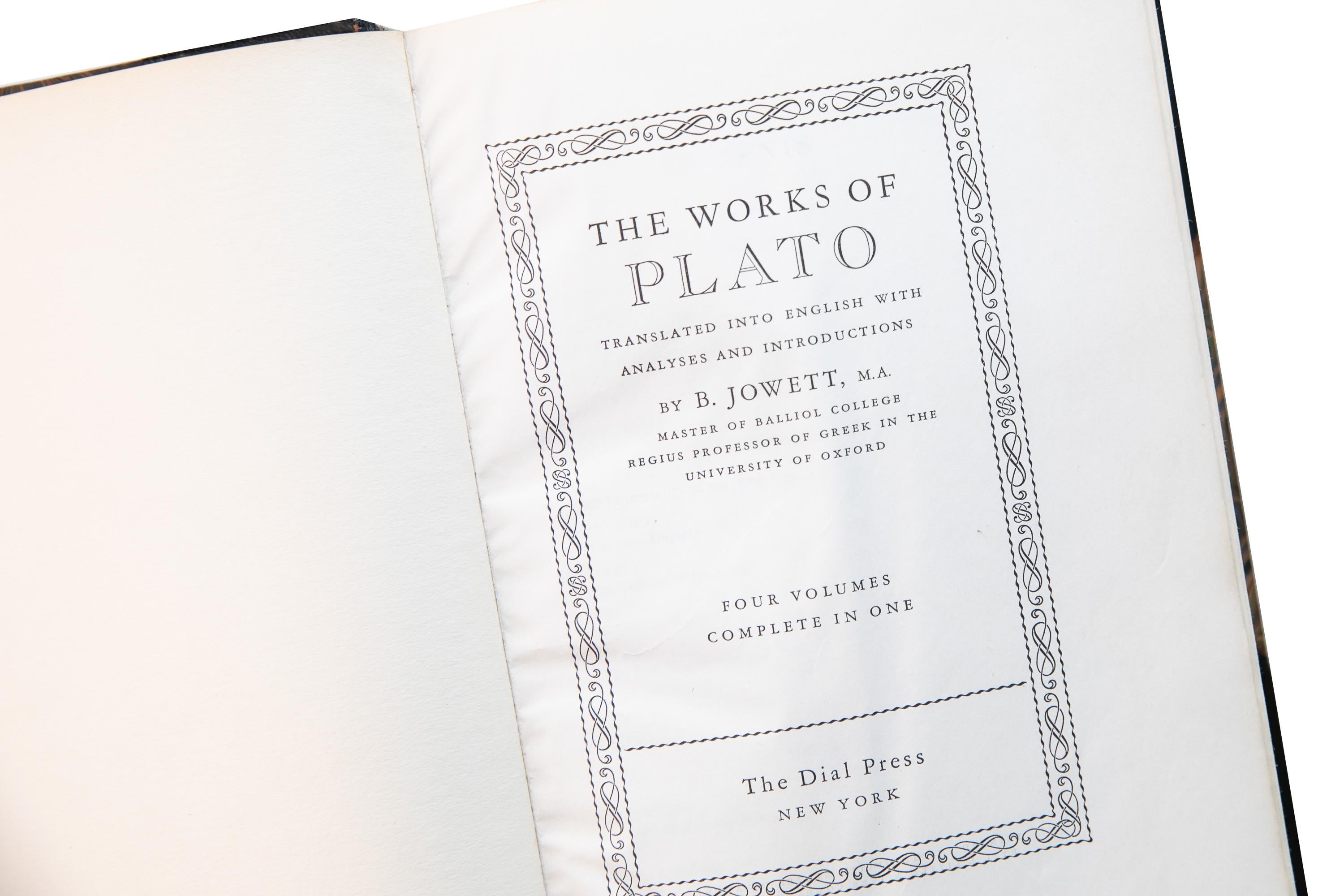 American 1 Volume. Plato, The Works.