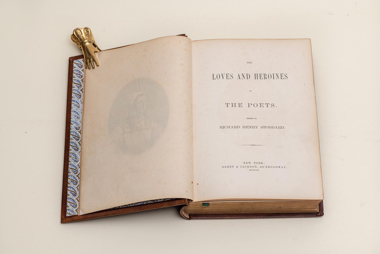 1 Volume. Richard Henry Stoddard, The Loves and Heroines of the Poets. In Good Condition For Sale In New York, NY