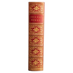 Antique 1 Volume, Robert Burns & Allan Cunningham, the Life, and Works of Robert Burns