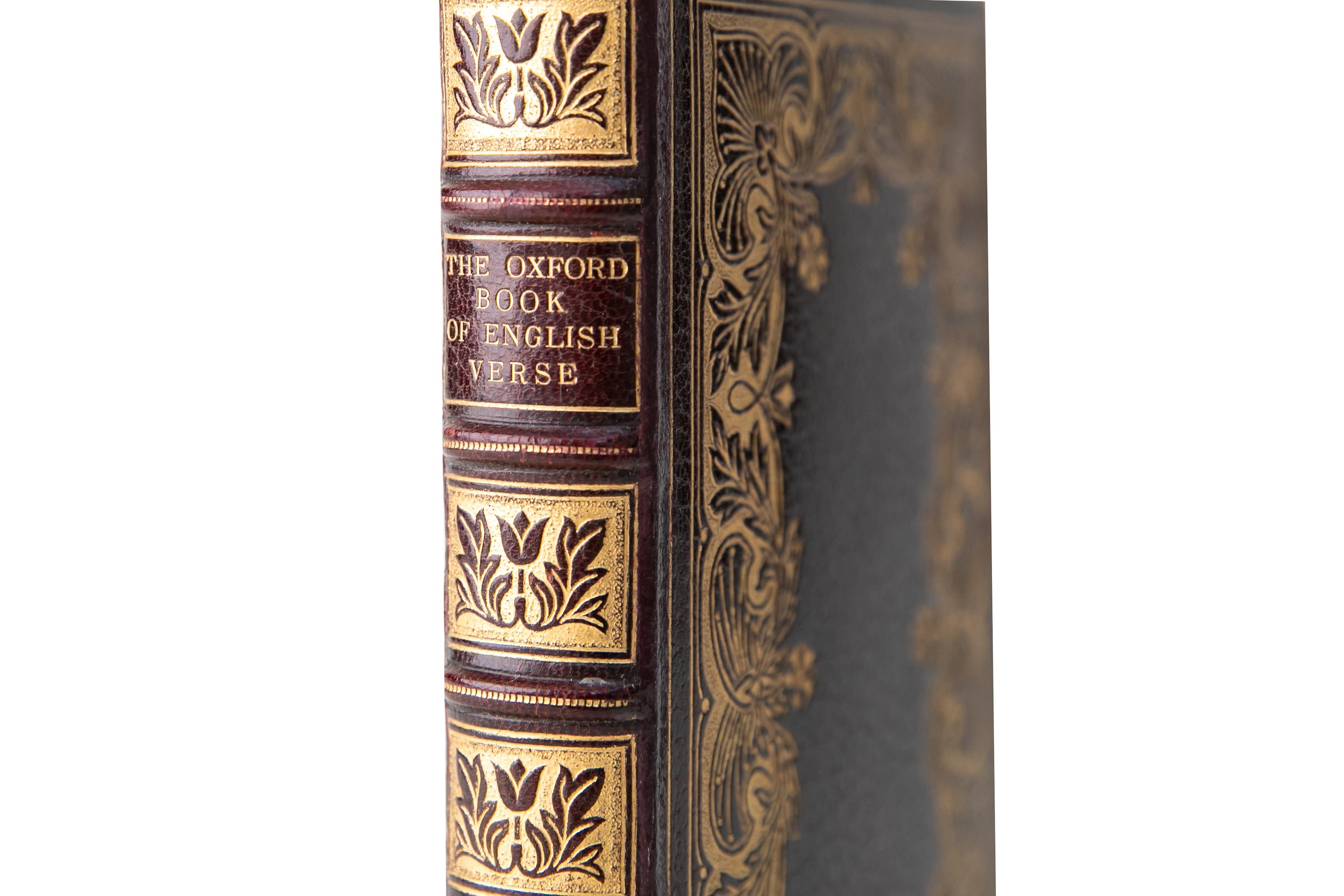 20ième siècle 1 Volume. Sir Arthur Quiller-Couch, The Oxford Book of English Verse en vente