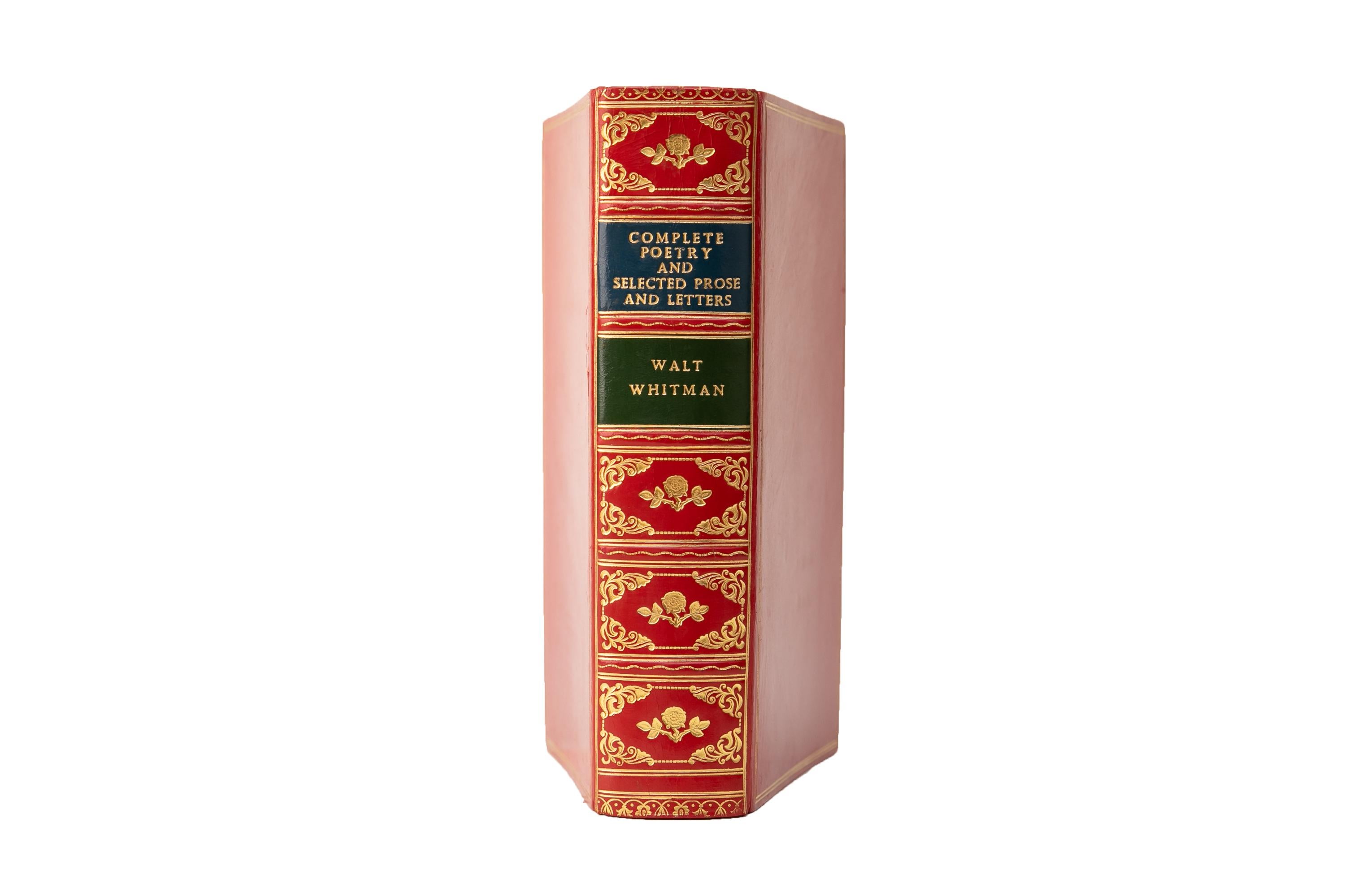 20th Century 1 Volume. Walt Whitman, Complete Poetry, Prose & Letters.