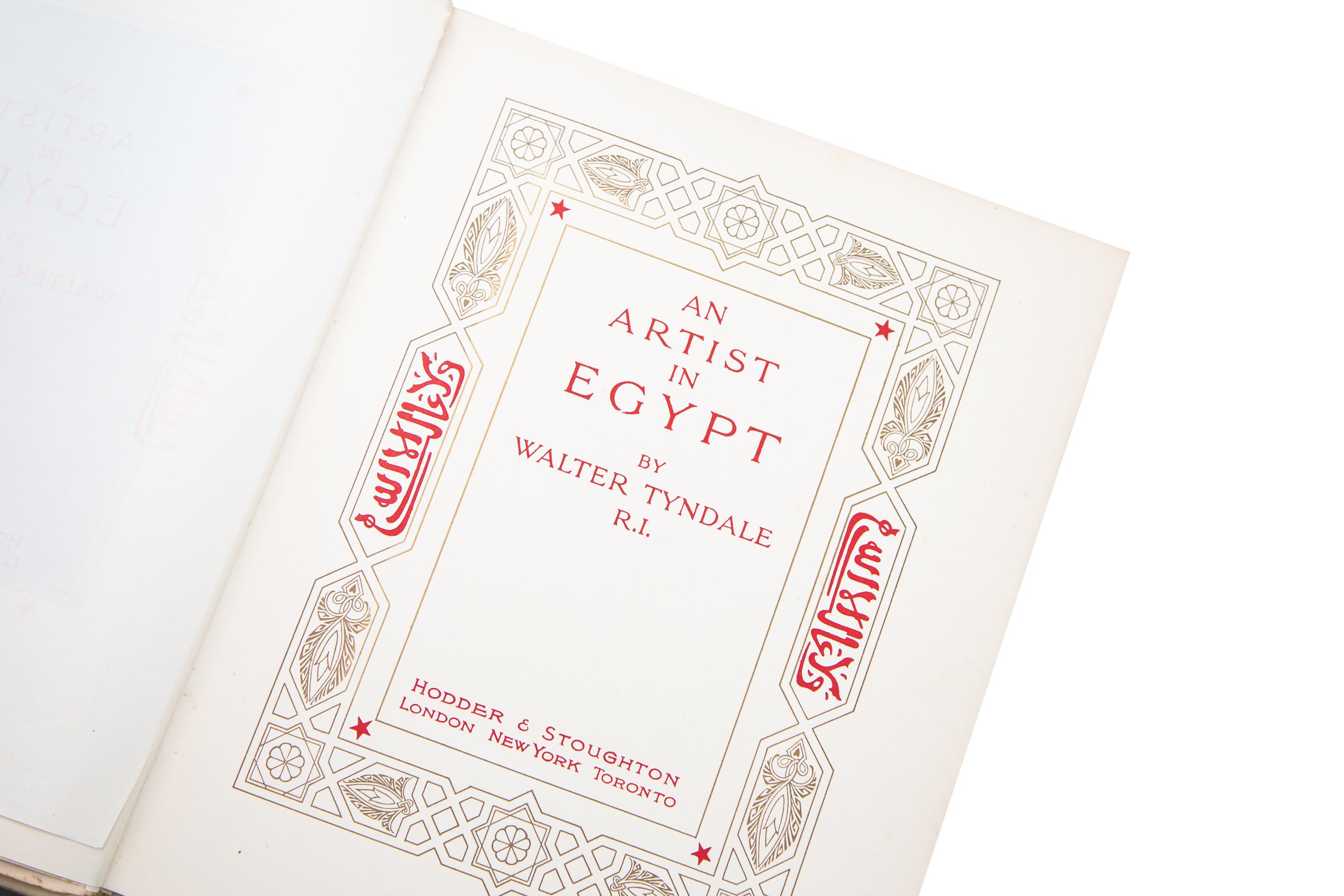English 1 Volume, Walter Tyndale, an Artist in Egypt