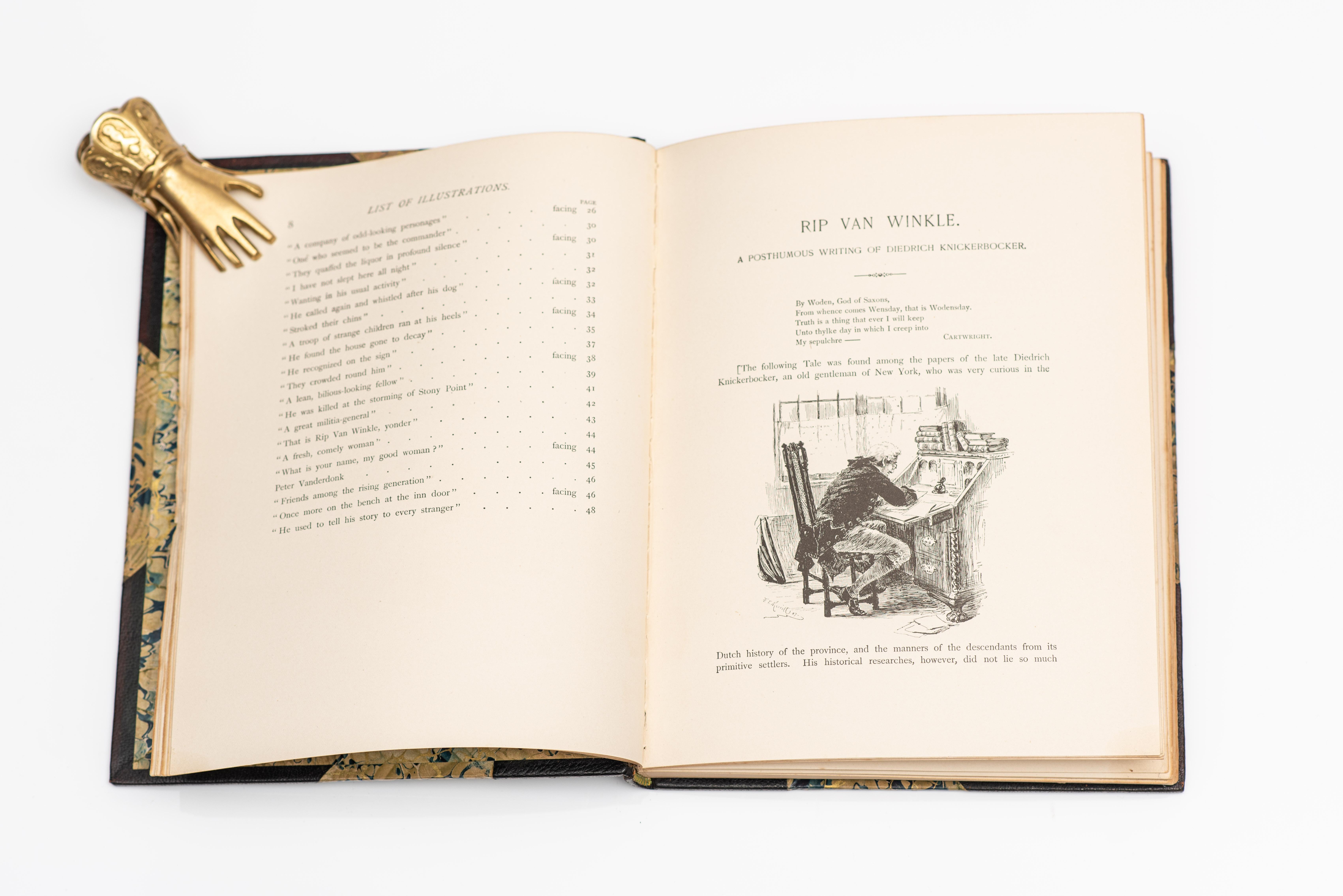 1 Volume. Washington Irving, Rip Van Winkle. In Good Condition For Sale In New York, NY