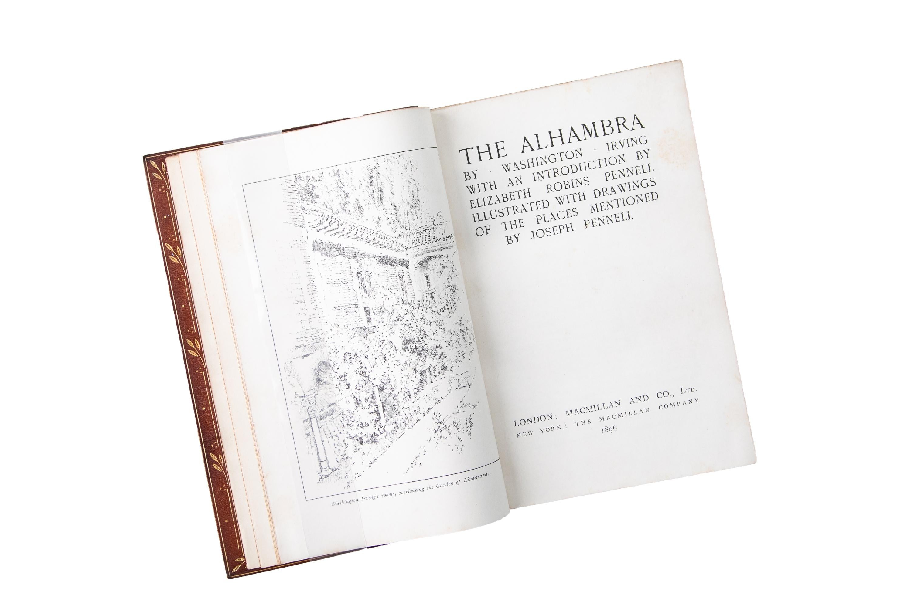 1 Volume, Washington Irving, The Alhambra In Good Condition In New York, NY