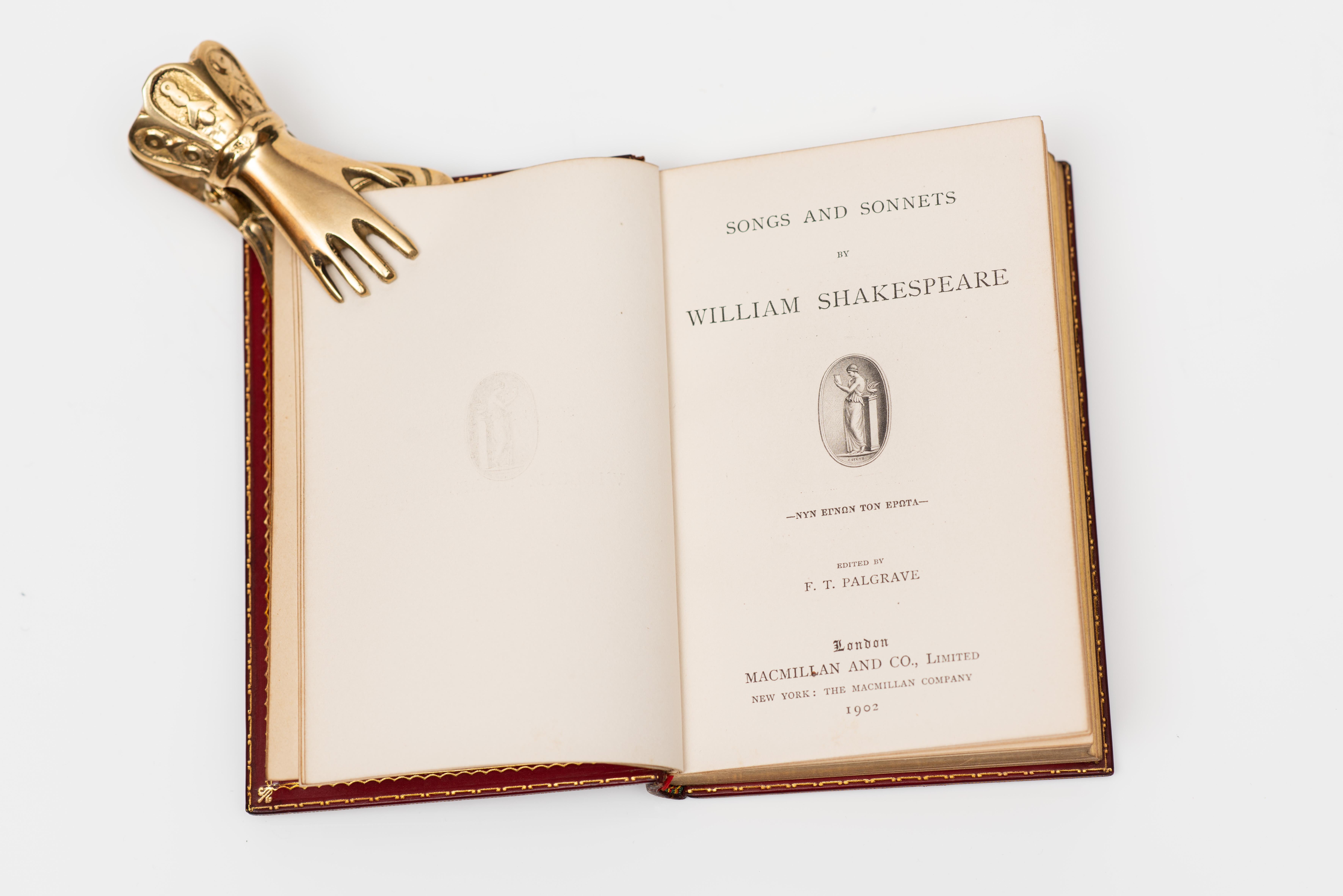 British 1 Volume. William Shakespeare, Songs and Sonnets.