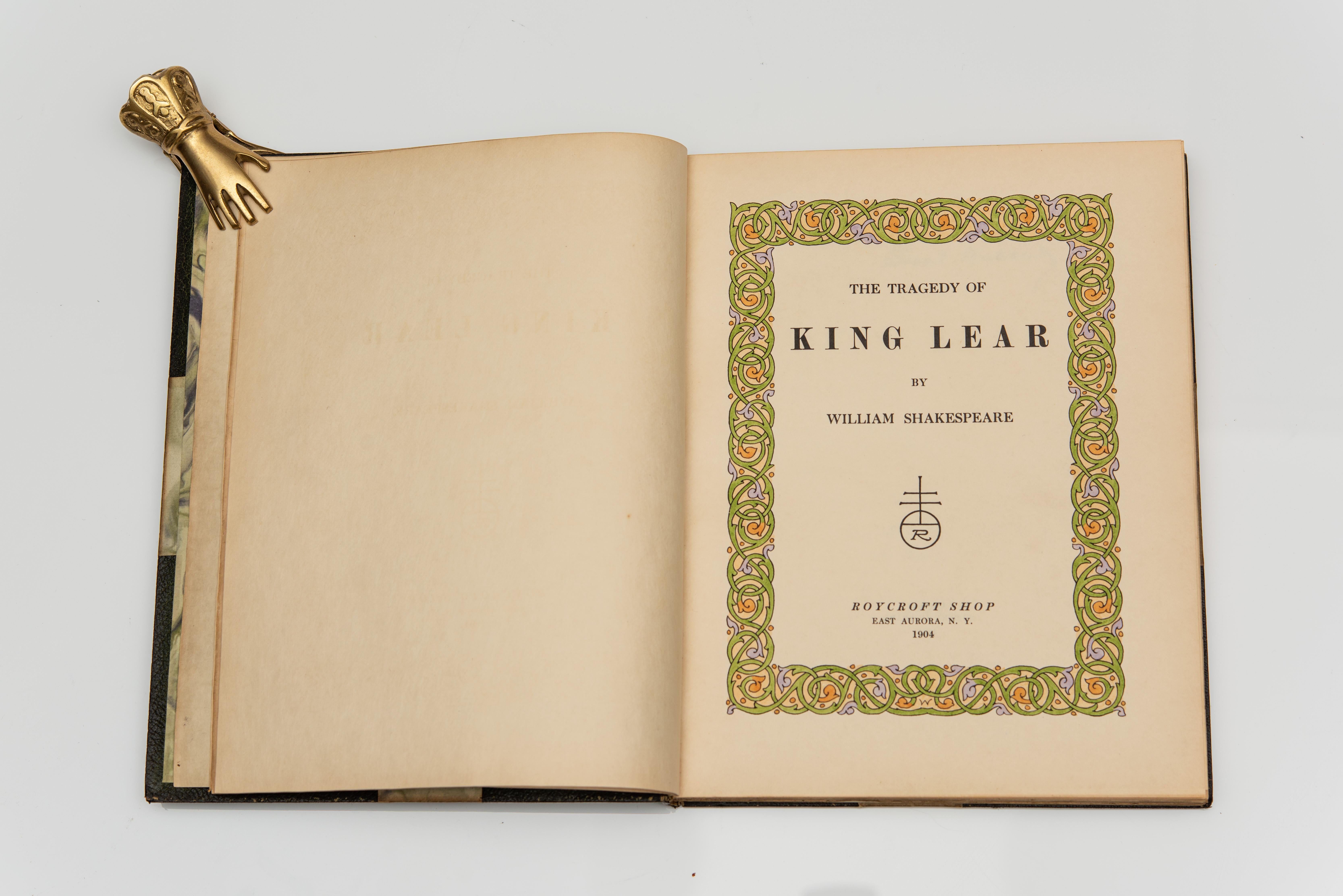 1 Volume. William Shakespeare. The Tragedy of King Lear. In Good Condition In New York, NY