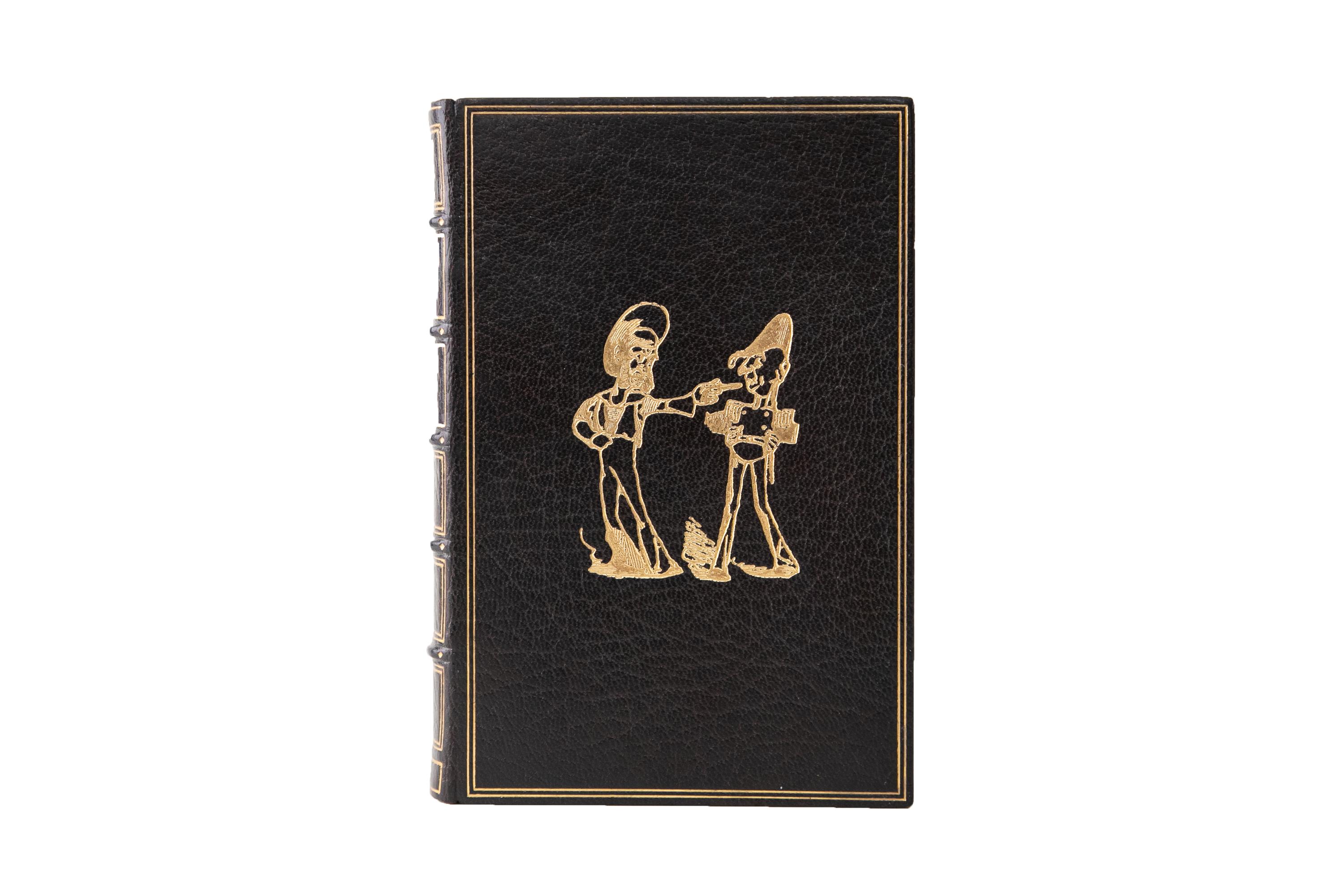 1 Volume. W.S. Gilbert, The Bab Ballads. Bound by Bayntun Riviere in full brown morocco with the cover displaying a double-ruled gilt-tooled border and gilt-tooled depictions of characters. The spines display raised bands, panel bordering, and label