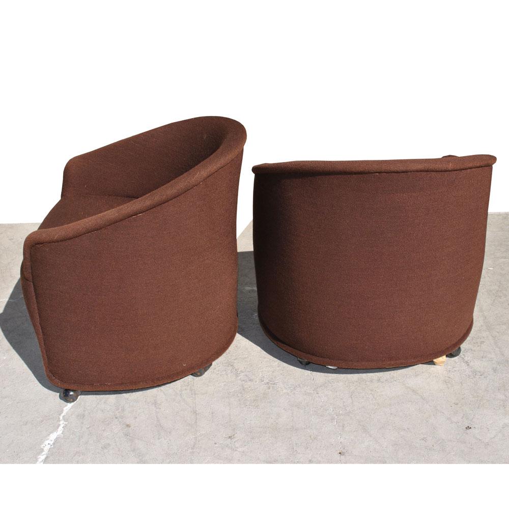 North American 1 Ward Bennett Barrel Lounge Chair