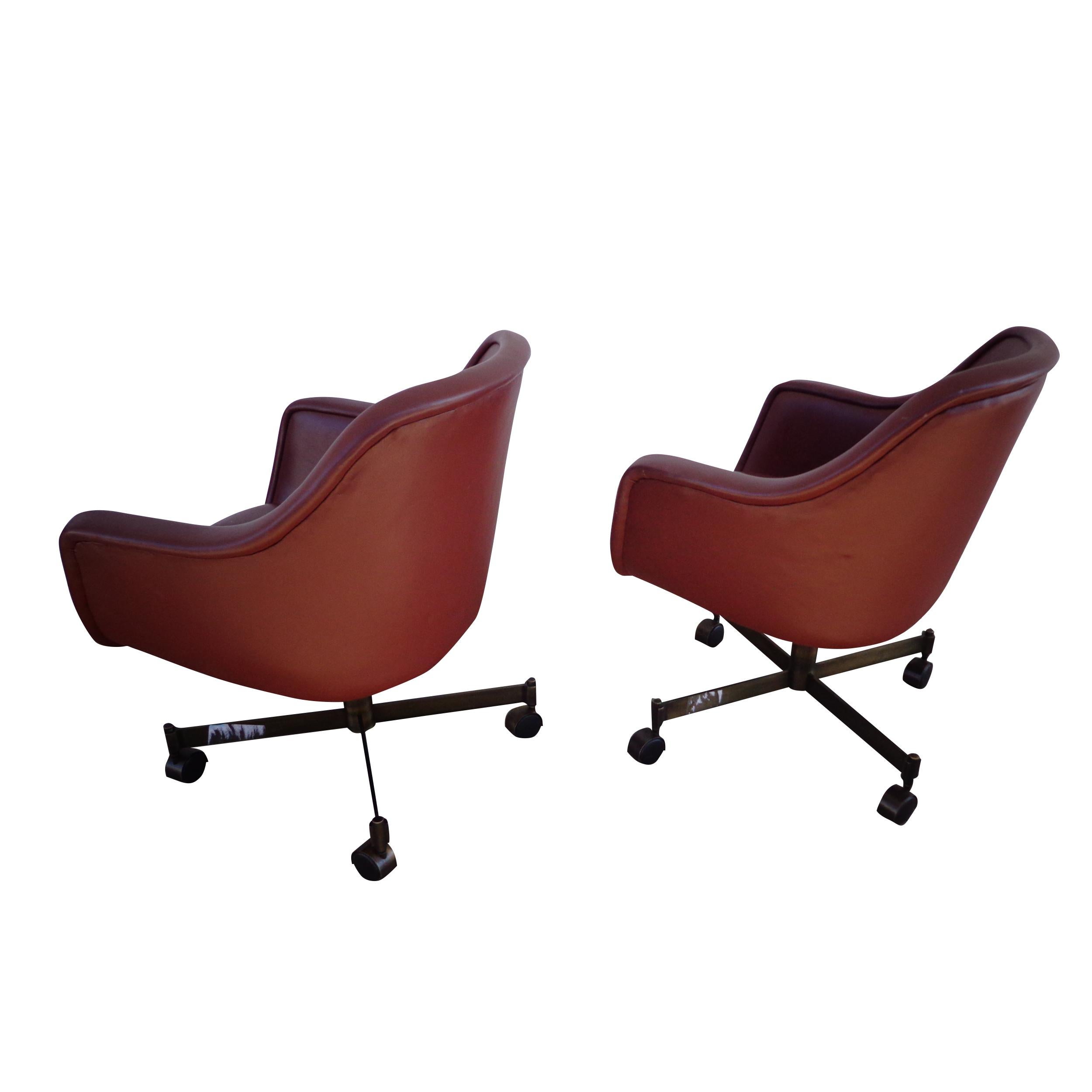Mid-Century Modern 1 Ward Bennett for Brickel and Associates Desk Conference Chair For Sale