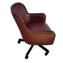 1 Ward Bennett for Brickel and Associates Leather Desk Chair
