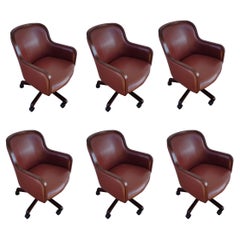 1 Ward Bennett for Brickel and Associates Leather Desk Chair