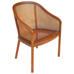 Retro 1 Ward Bennett Landmark Bankers Cane Chair by Brickel Associates