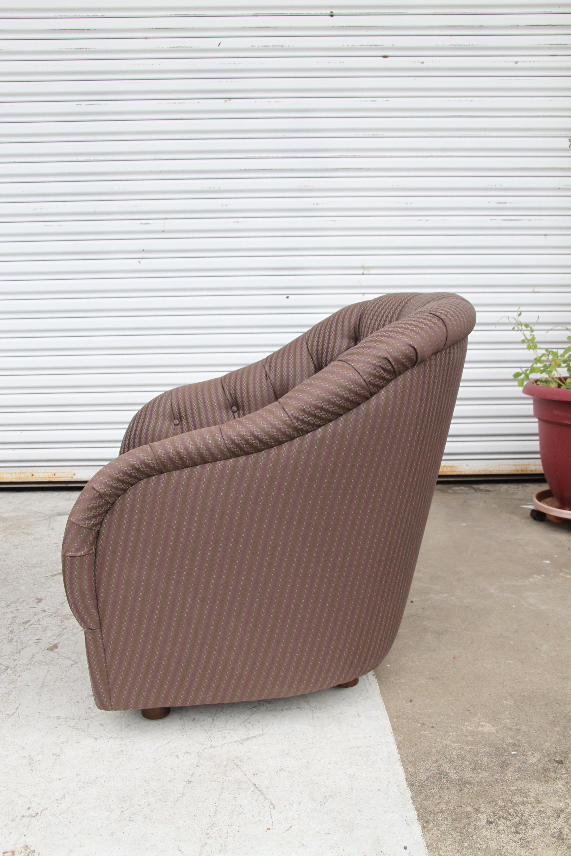 1 Ward Bennett Tufted Lounge Chair For Sale 4