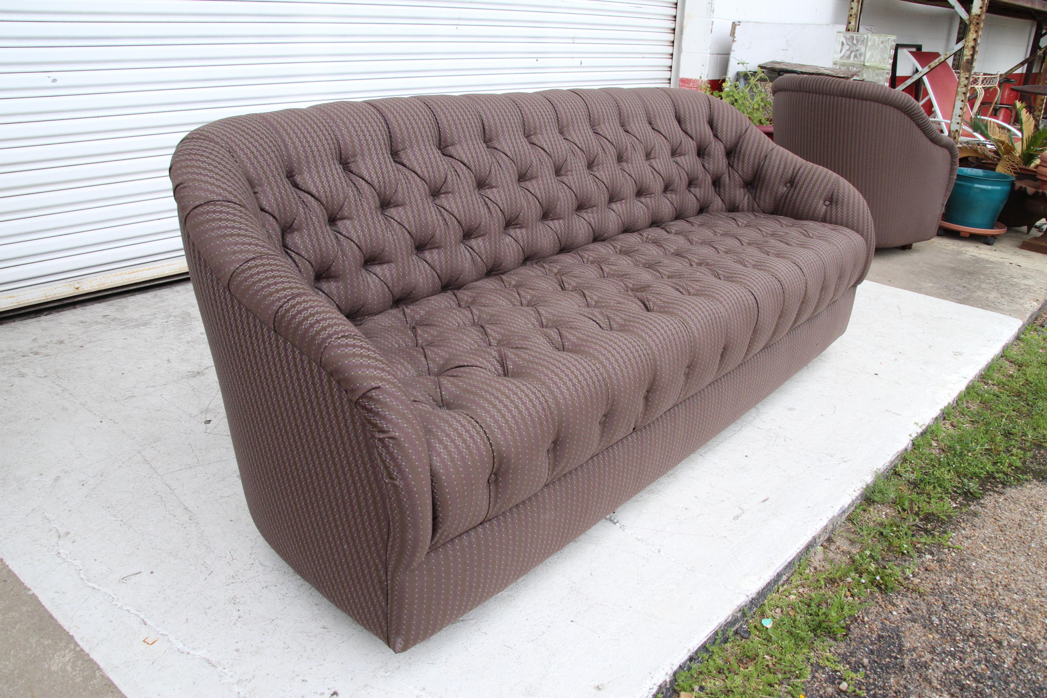 1 Ward Bennett Tufted Lounge Chair For Sale 6