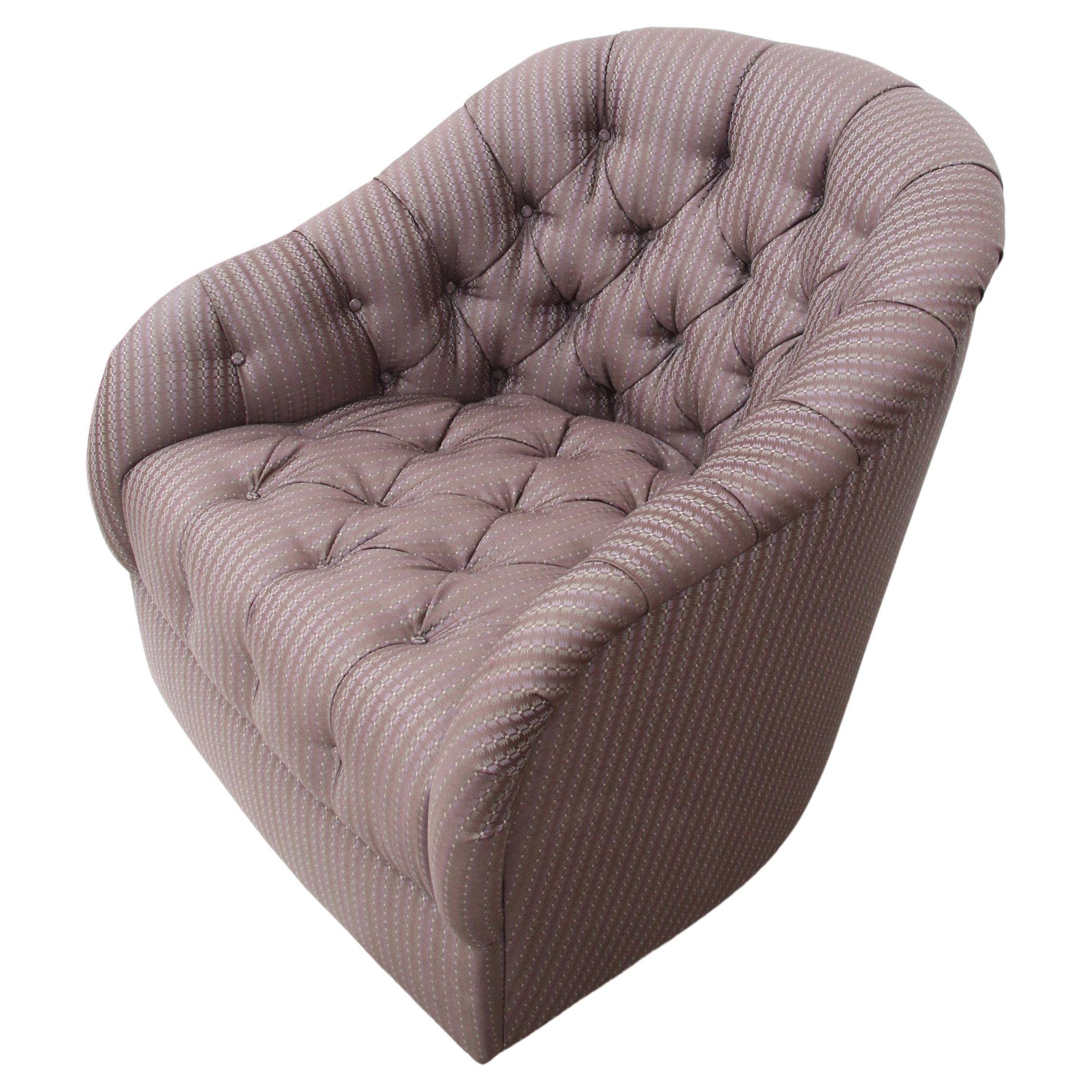 1 Ward Bennett Tufted Lounge Chair For Sale
