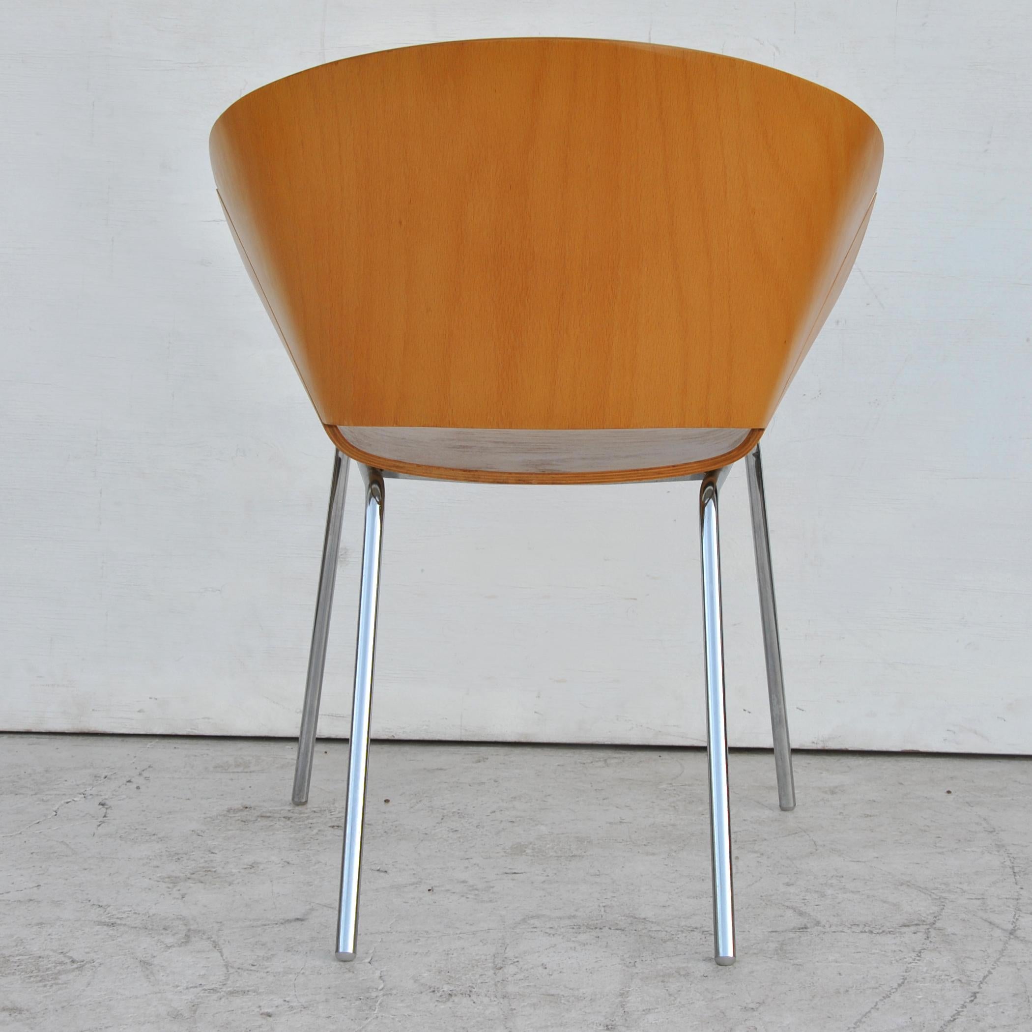 Contemporary 1 Wolfgang Mezger for Davis Furniture  Lipse Side Chair  For Sale