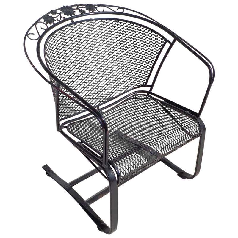 1 Woodard Wrought Iron Patio Chair at 1stDibs