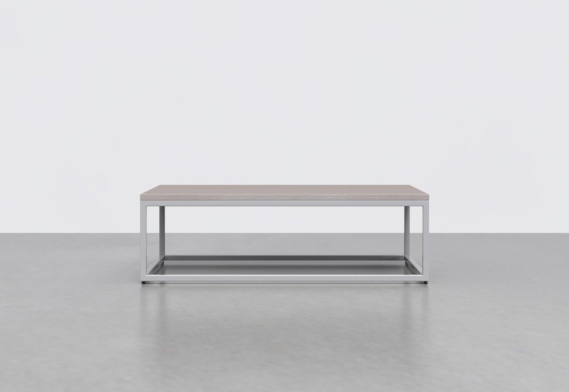 The 1 x 1 coffee table's simple frame allows you to fit it into any space and pairs well with any interior style. Great in any living room or lobby area. 