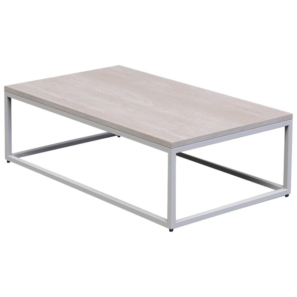 1 x 1 Coffee Table 42", White Washed Ash