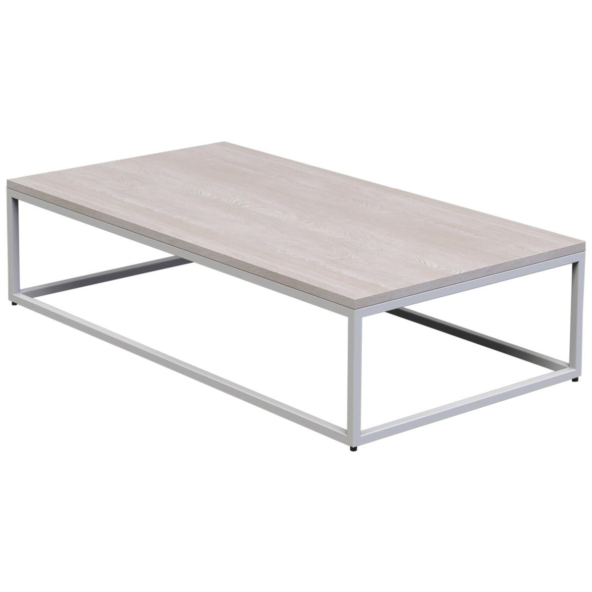 1 x 1 Coffee Table 60", White Washed Ash - IN STOCK