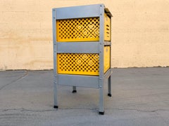 1 x 2 Locker Basket Unit in Yellow Ochre, Newly Fabricated to Order