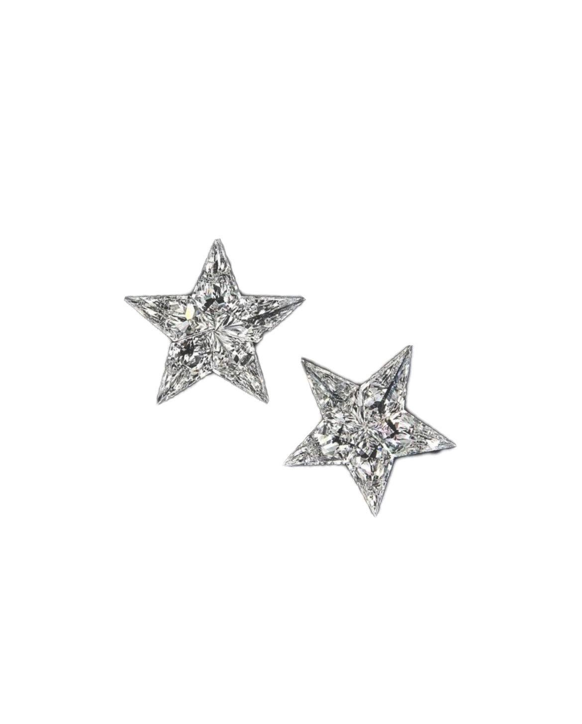 10/0,59 carati di diamante a forma di stella con colore G e purezza Vvs1 In condizioni buone in vendita a New York, NY