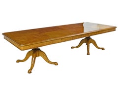 Birch Dining Table That Seats 12 by Nordiska Kompaniet, Sweden, circa 1930