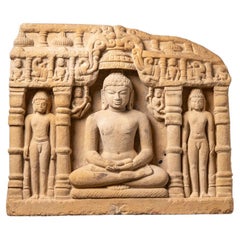 10-12th century Antique sandstone Jain fragment from India