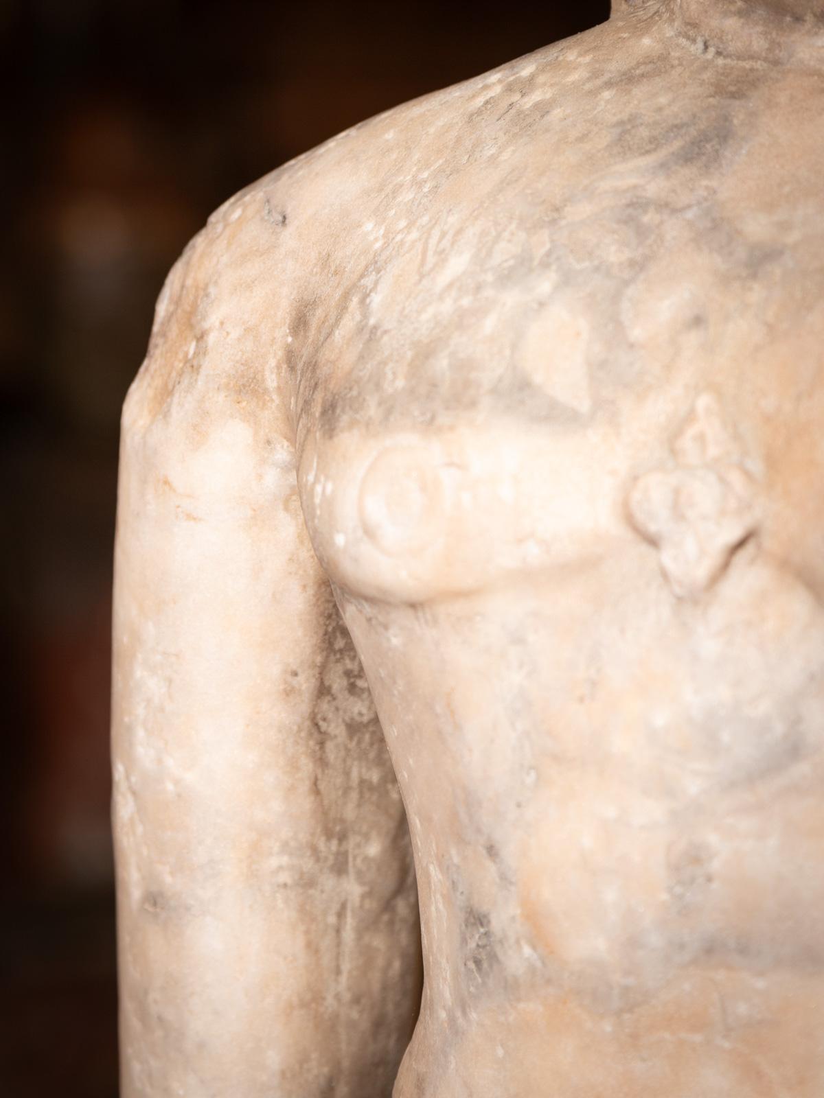 10-12th century Special antique marble figure of a Jain Tīrthaṅkara from India For Sale 6