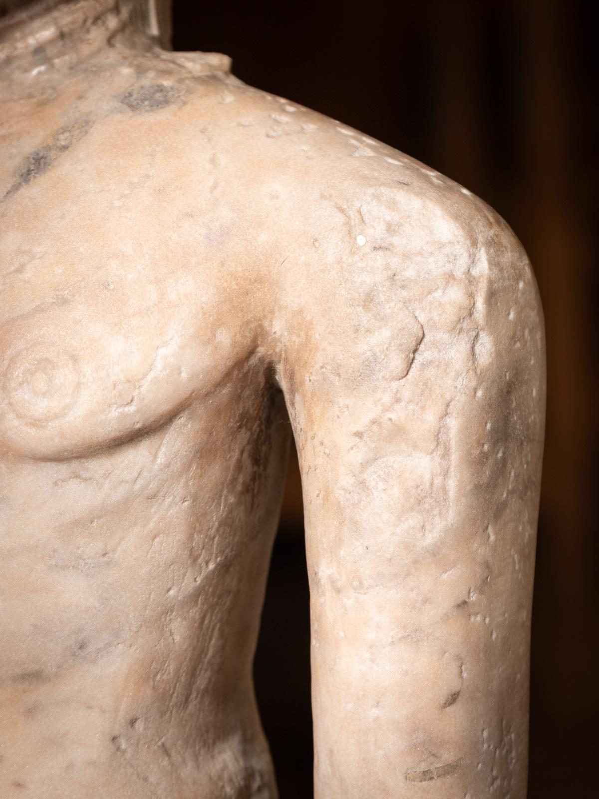 10-12th century Special antique marble figure of a Jain Tīrthaṅkara from India For Sale 7