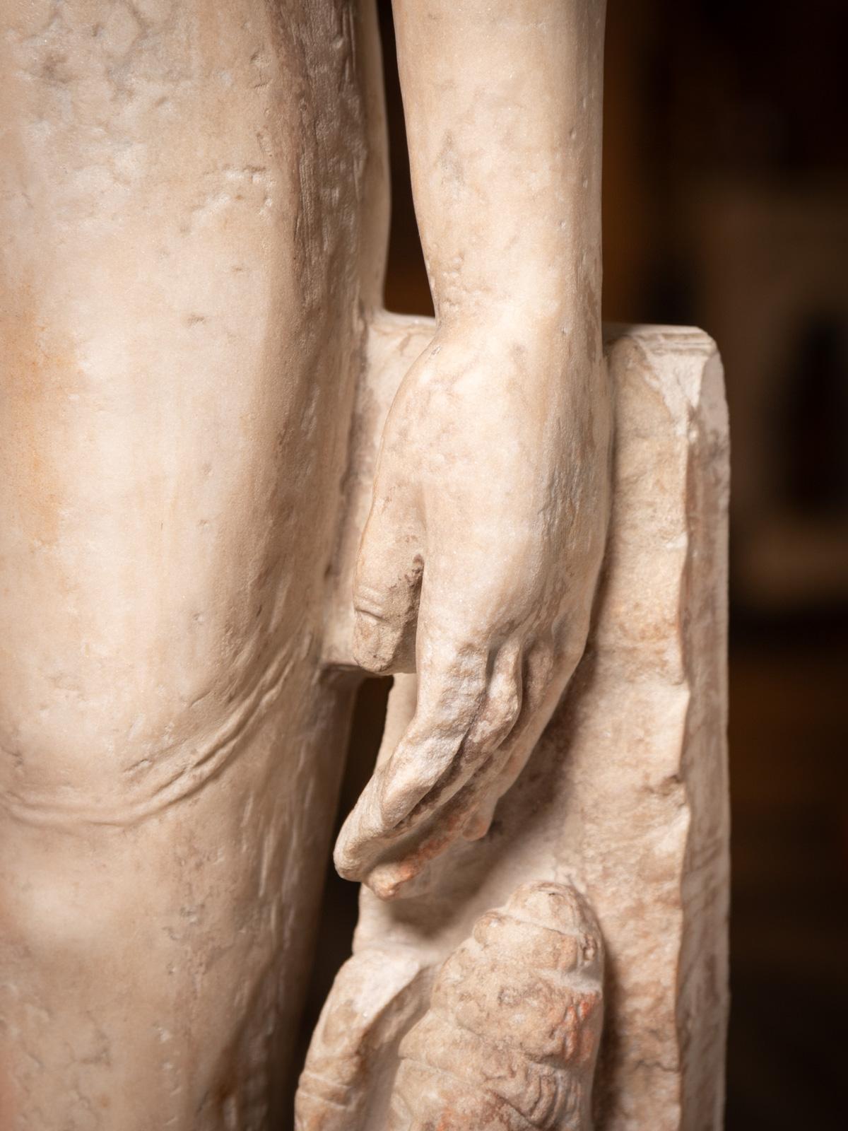 10-12th century Special antique marble figure of a Jain Tīrthaṅkara from India For Sale 10