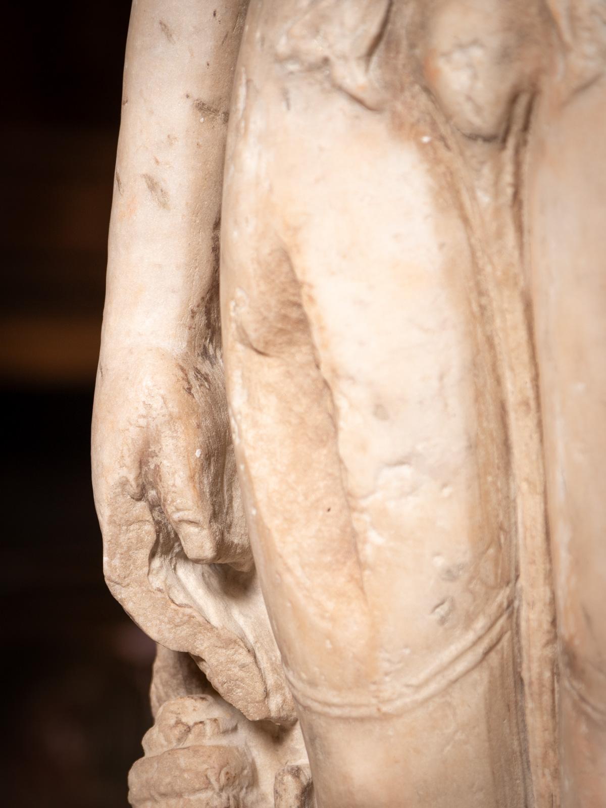 10-12th century Special antique marble figure of a Jain Tīrthaṅkara from India For Sale 11