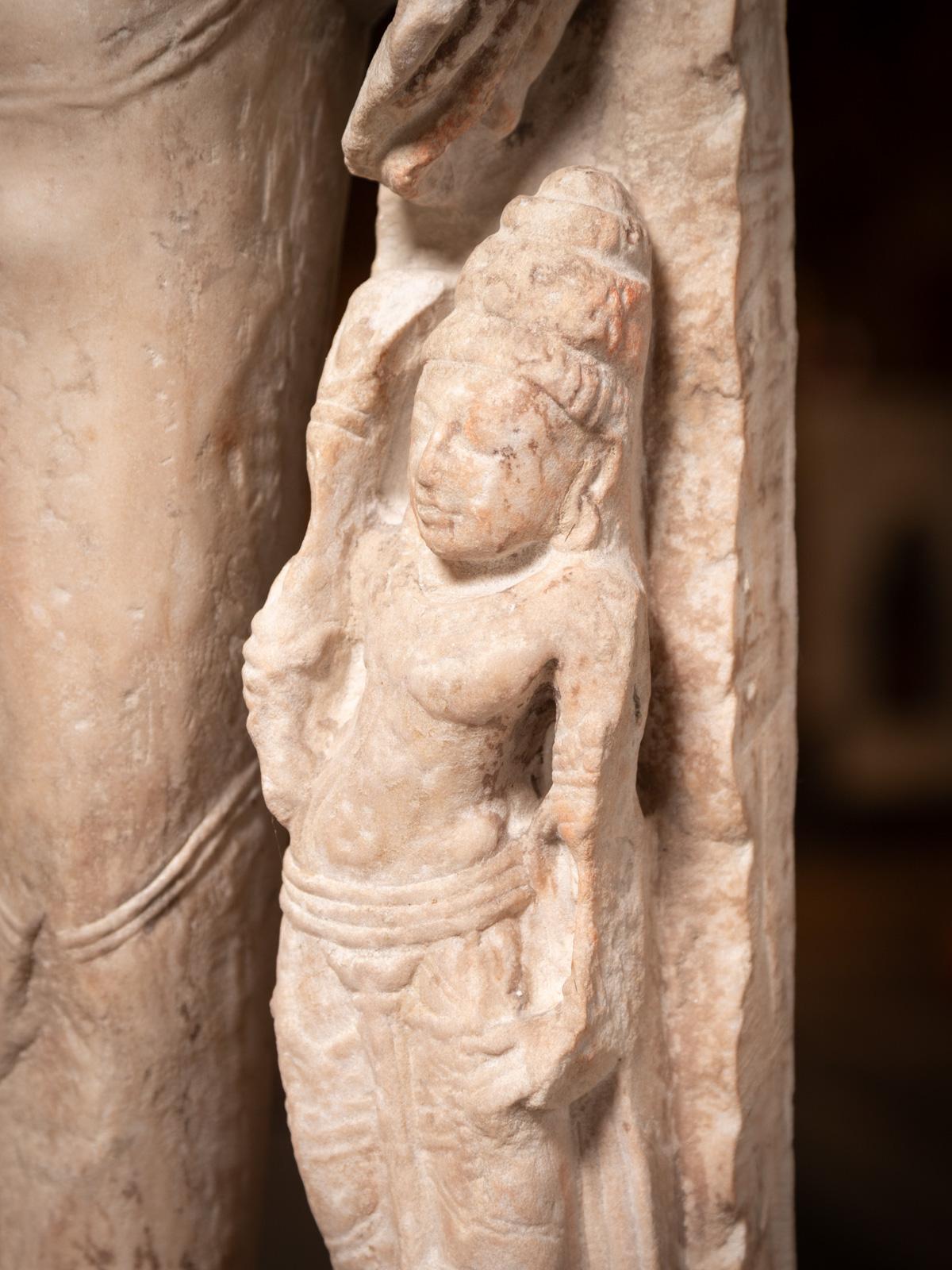 10-12th century Special antique marble figure of a Jain Tīrthaṅkara from India For Sale 13