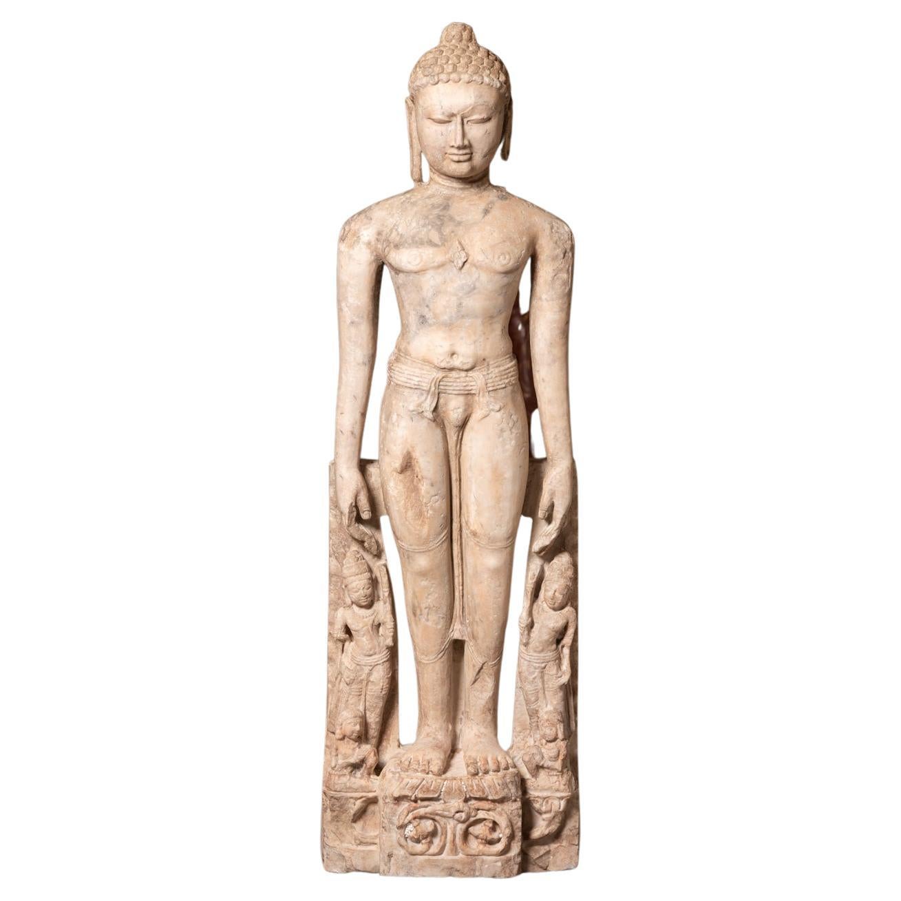10-12th century Special antique marble figure of a Jain Tīrthaṅkara from India